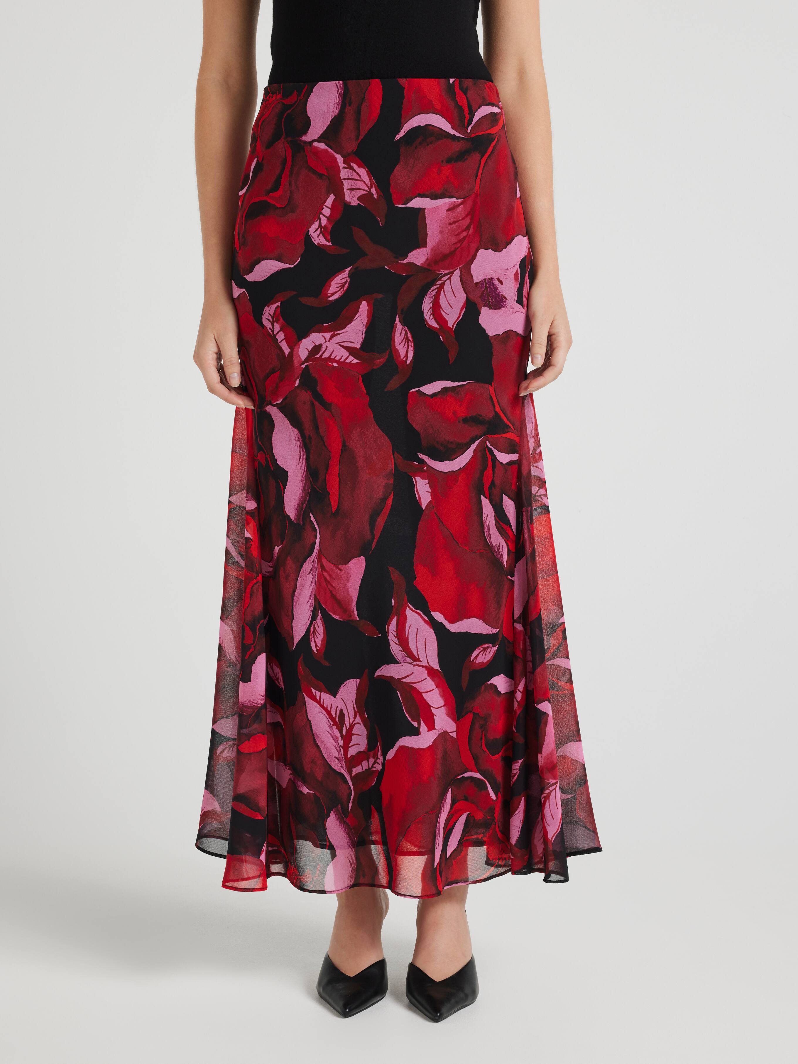 Ruby Rose Georgette Midi Skirt