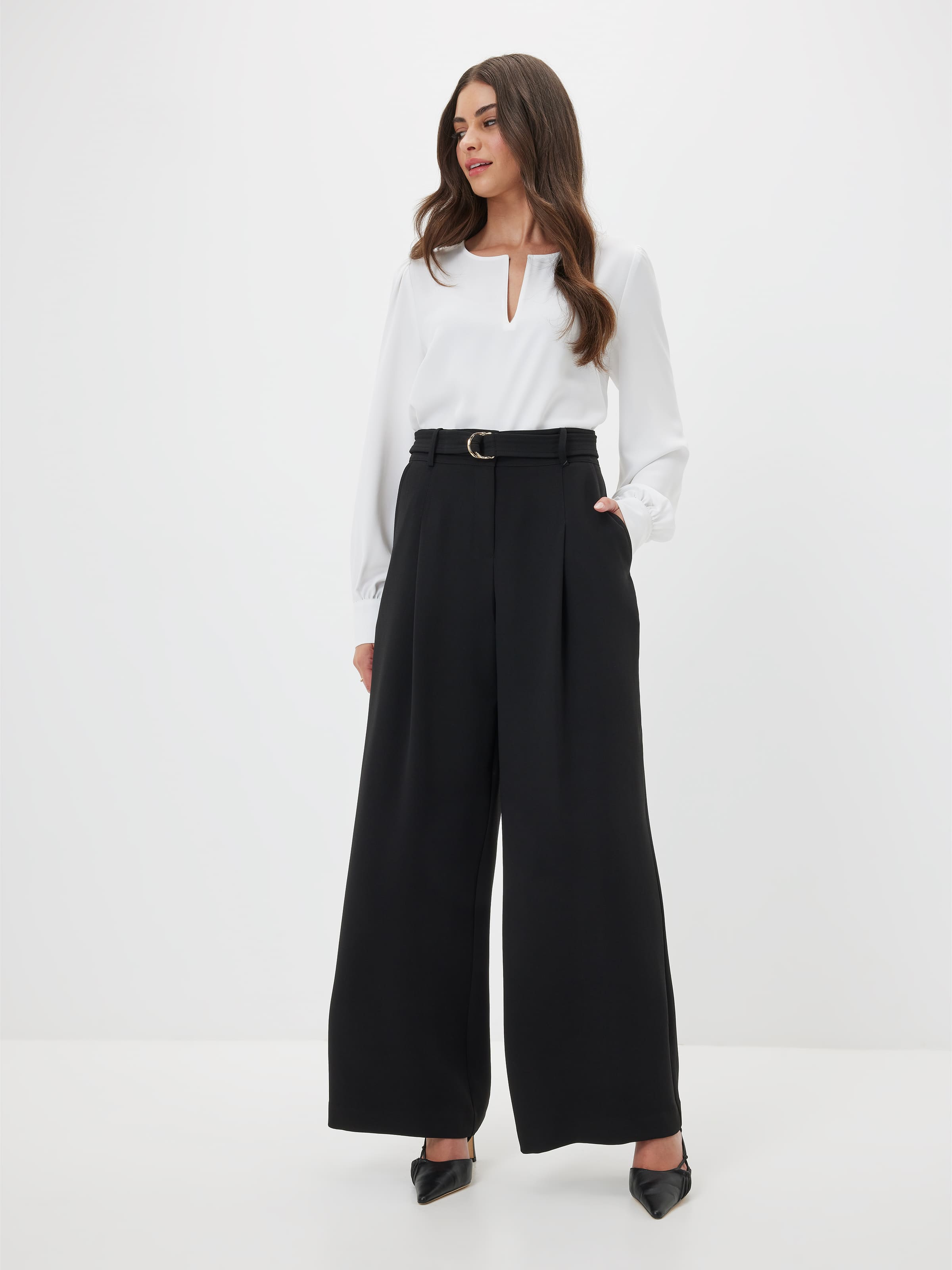 Petites Wildest Dreams Wide Leg Pant