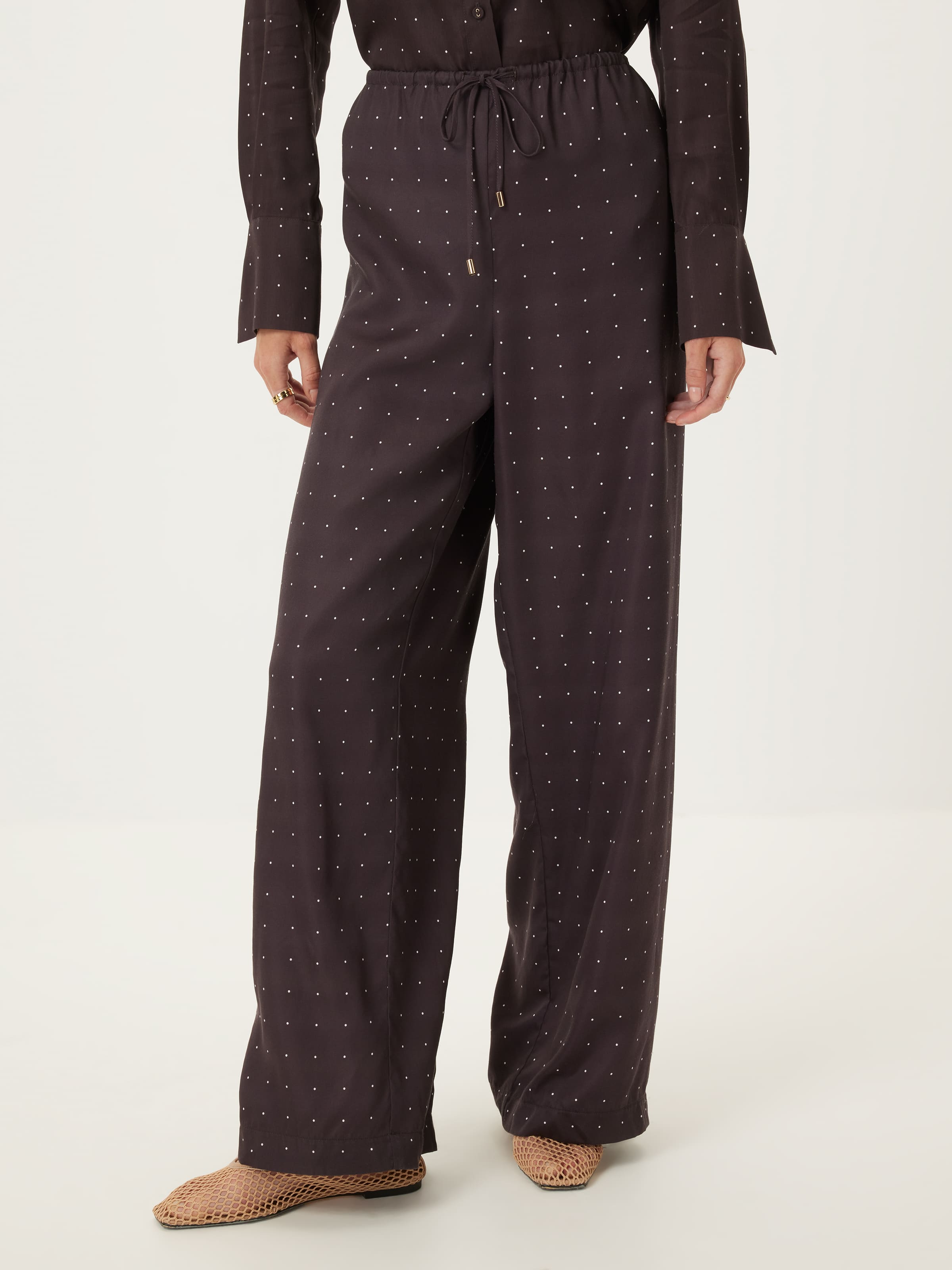 Hattie Satin Printed Pant