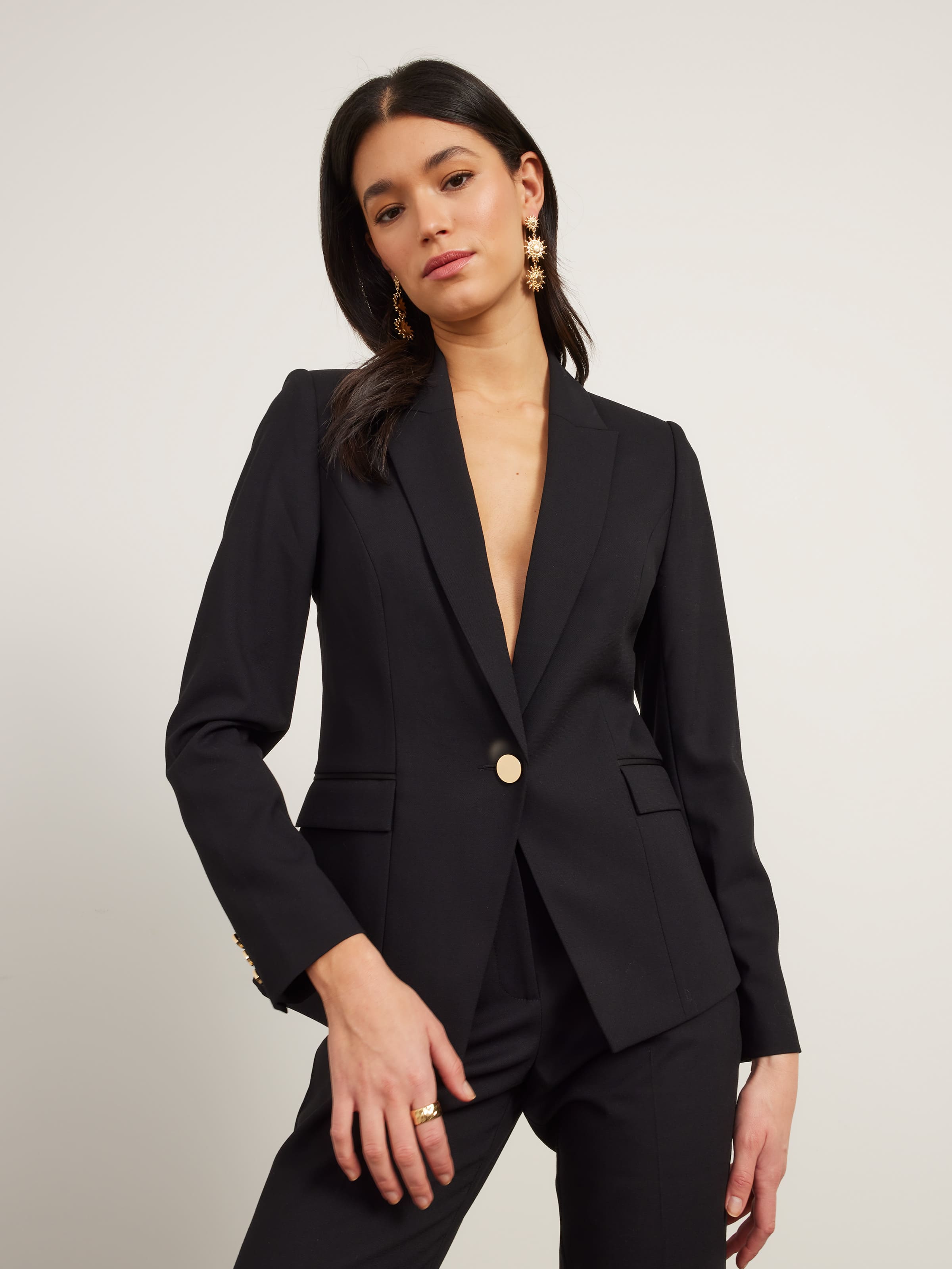 Black blazer cheap coat