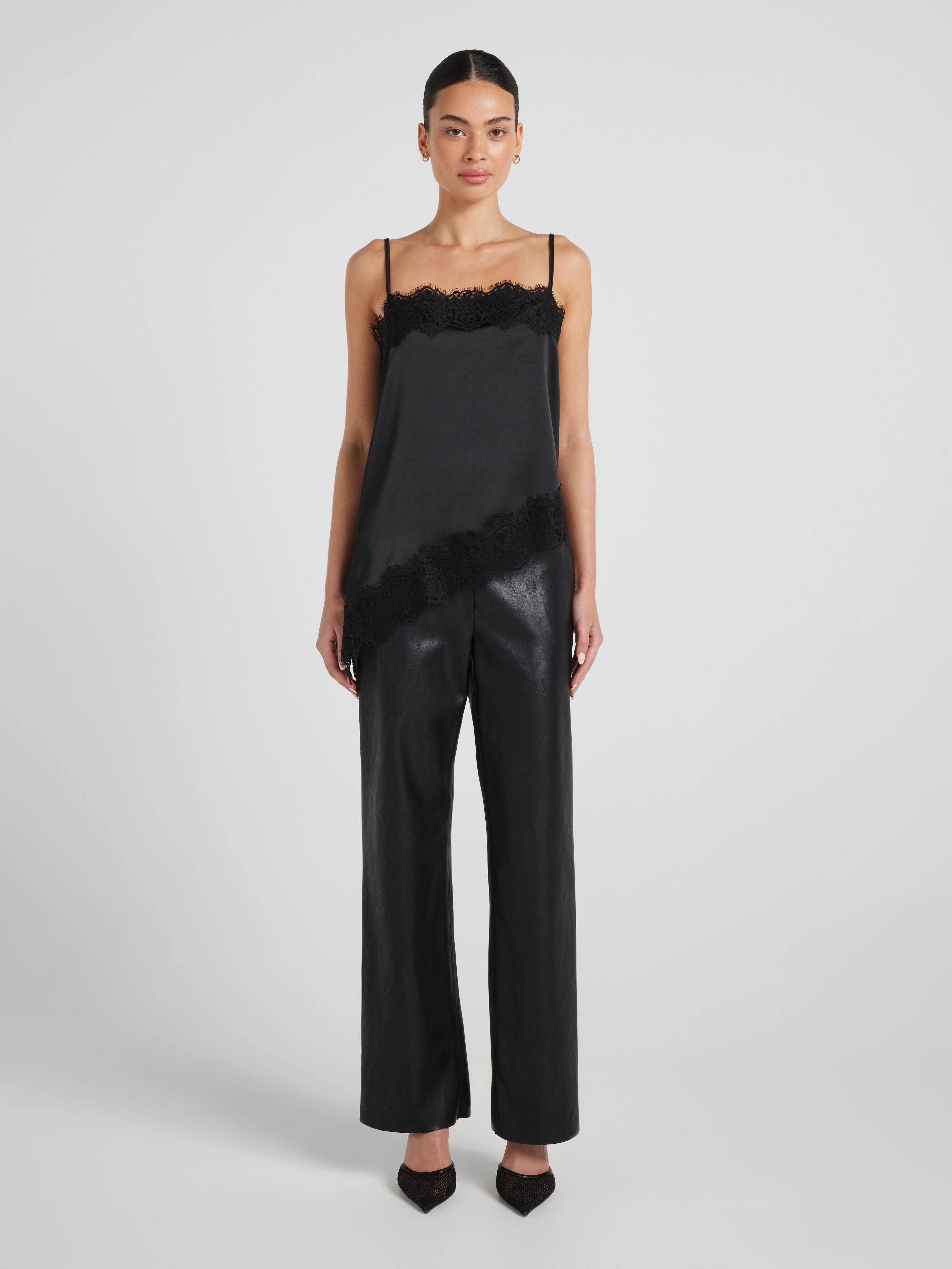 Spinning Around Faux Leather Pant