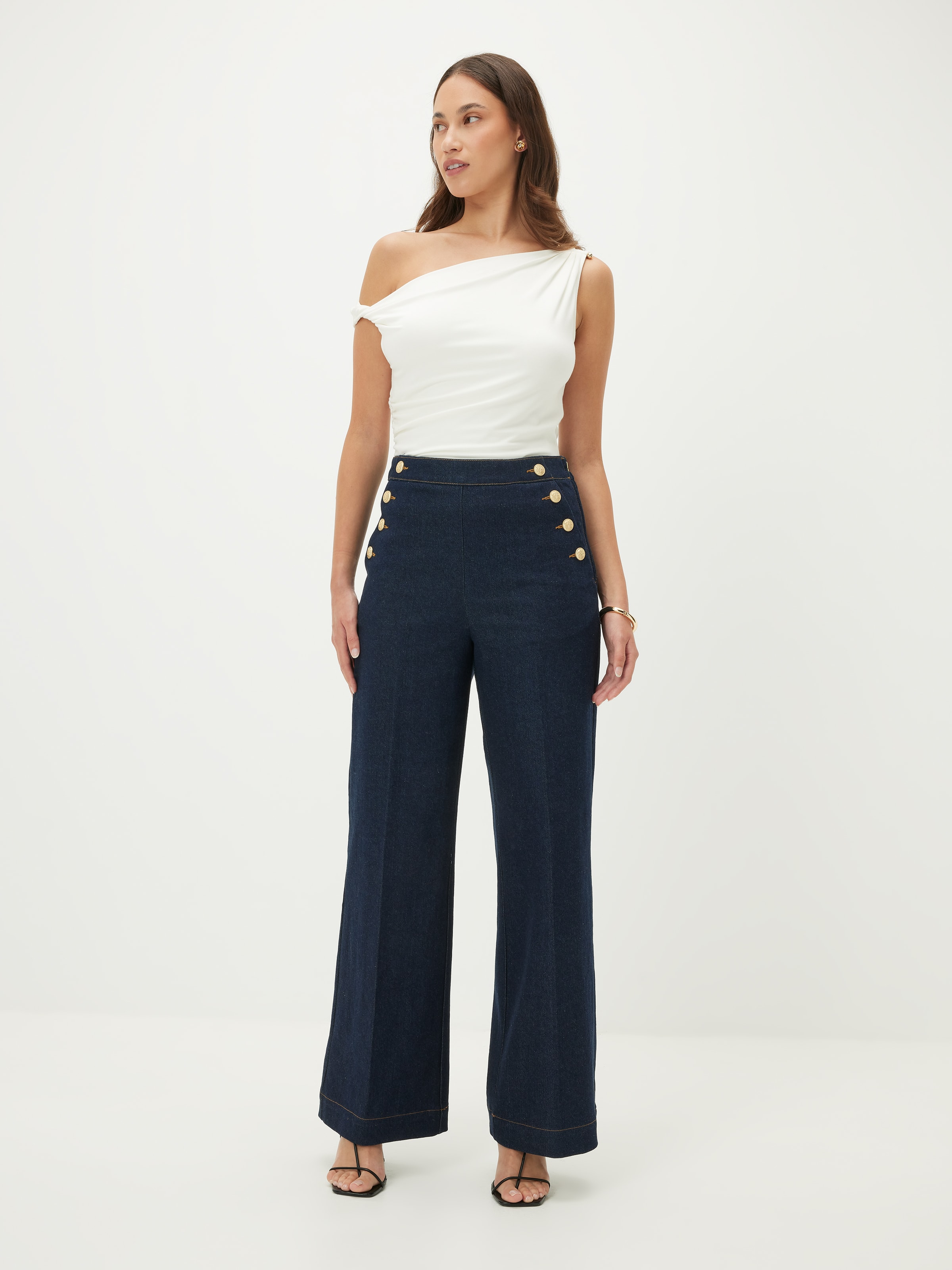Greenwhich Denim Wide Leg Jean