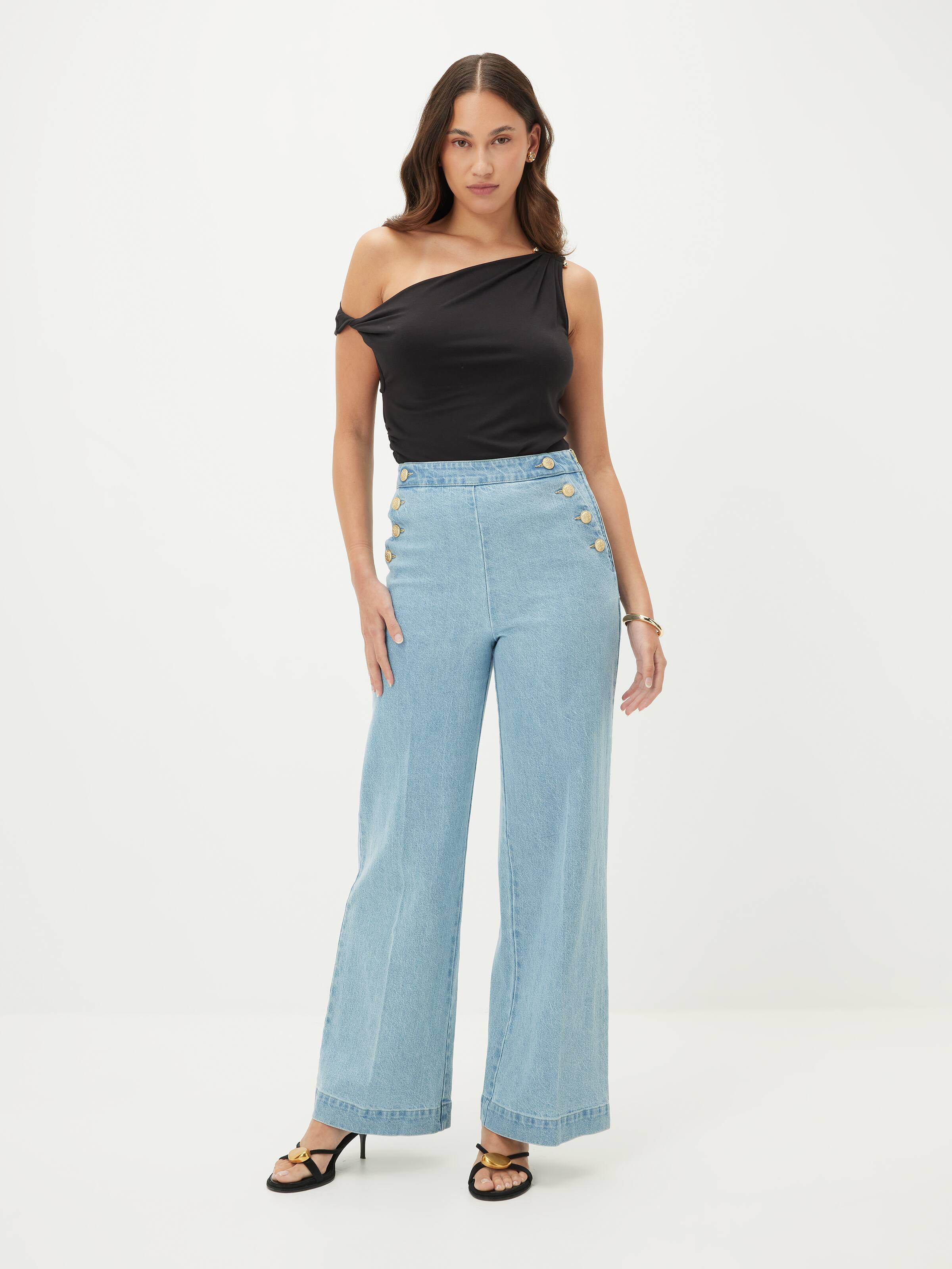 Greenwhich Denim Wide Leg Jean