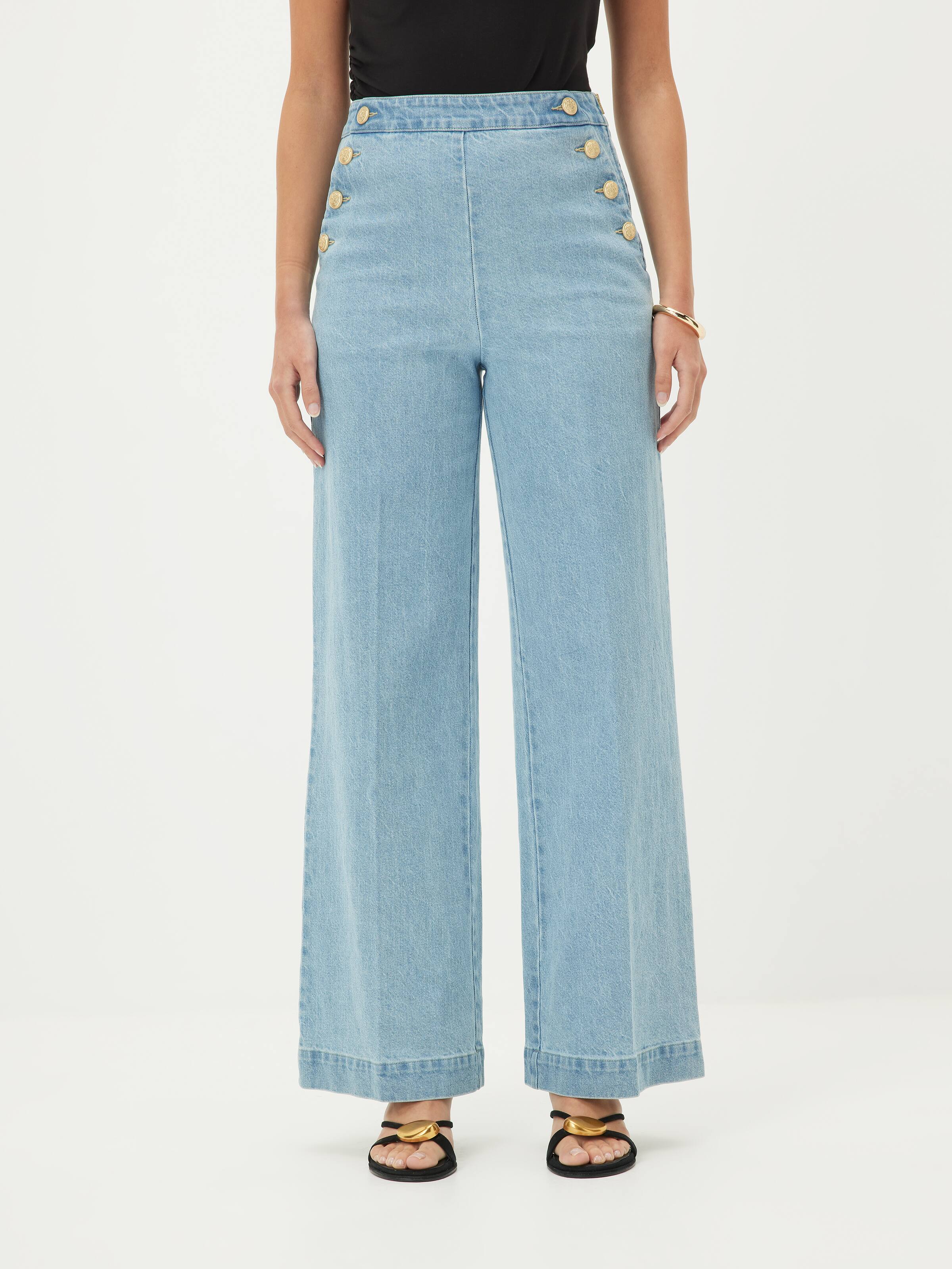 Greenwhich Denim Wide Leg Jean