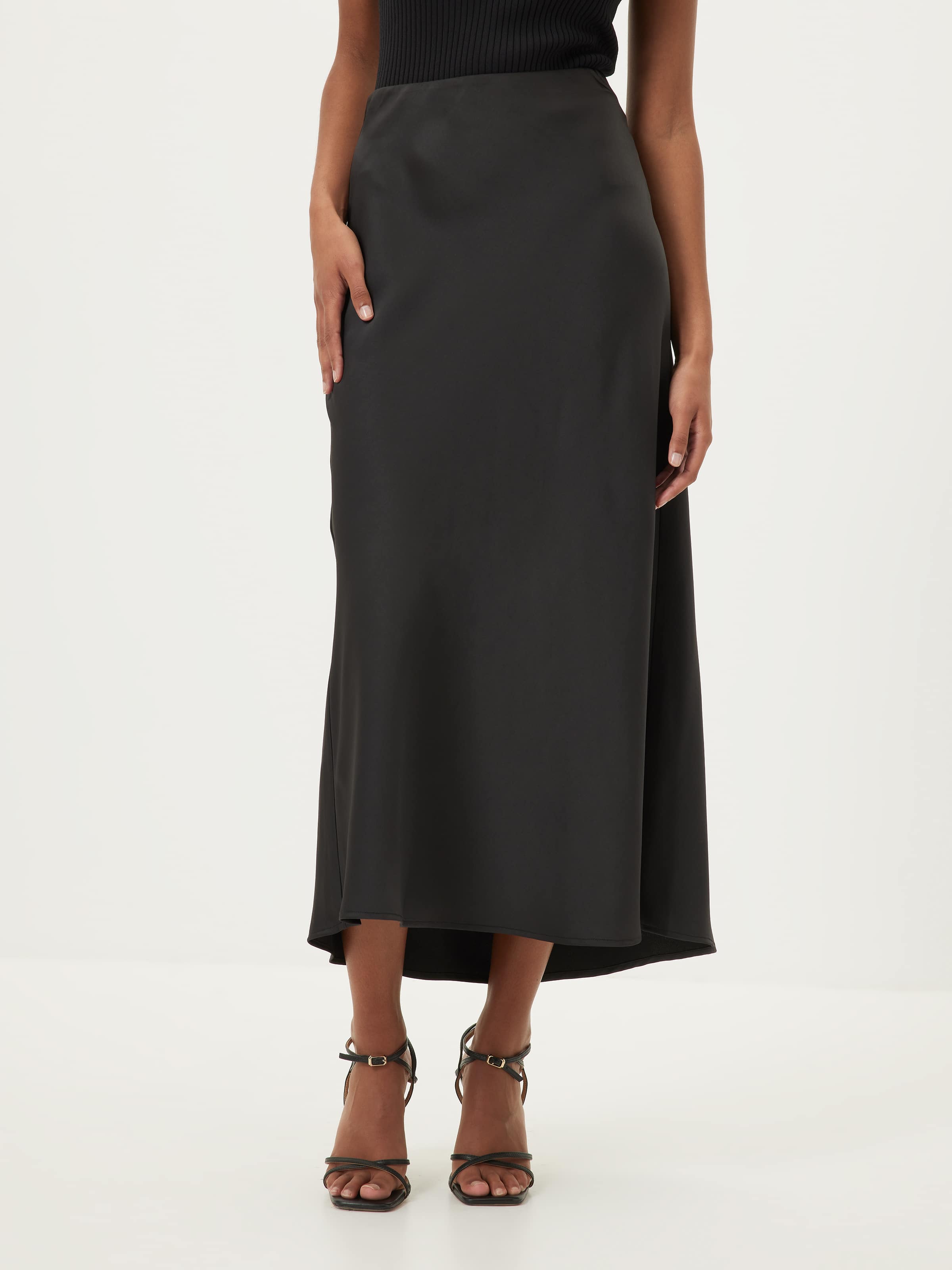 Cupids Bow Satin Slip Skirt
