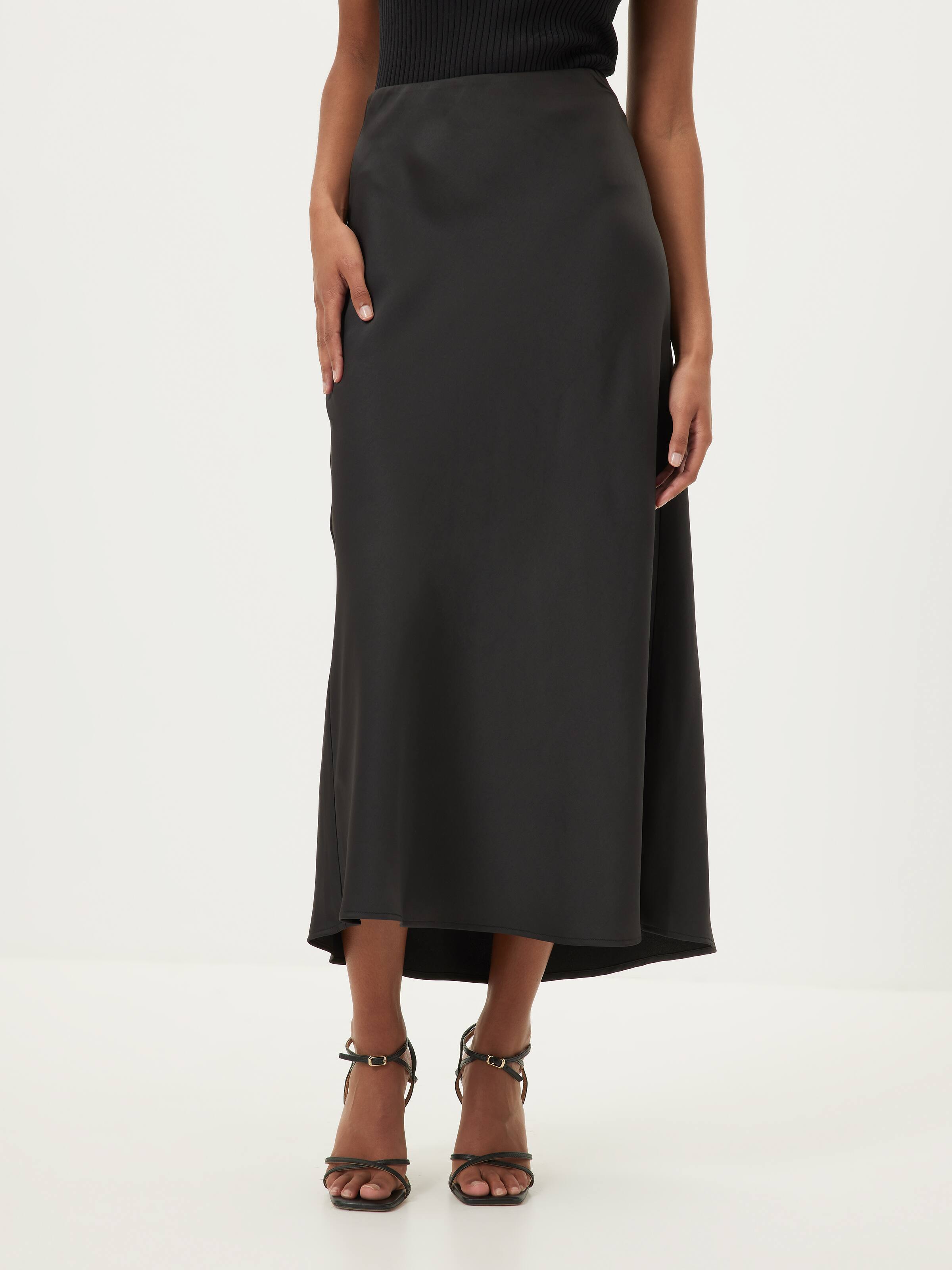 Cupids Bow Satin Slip Skirt