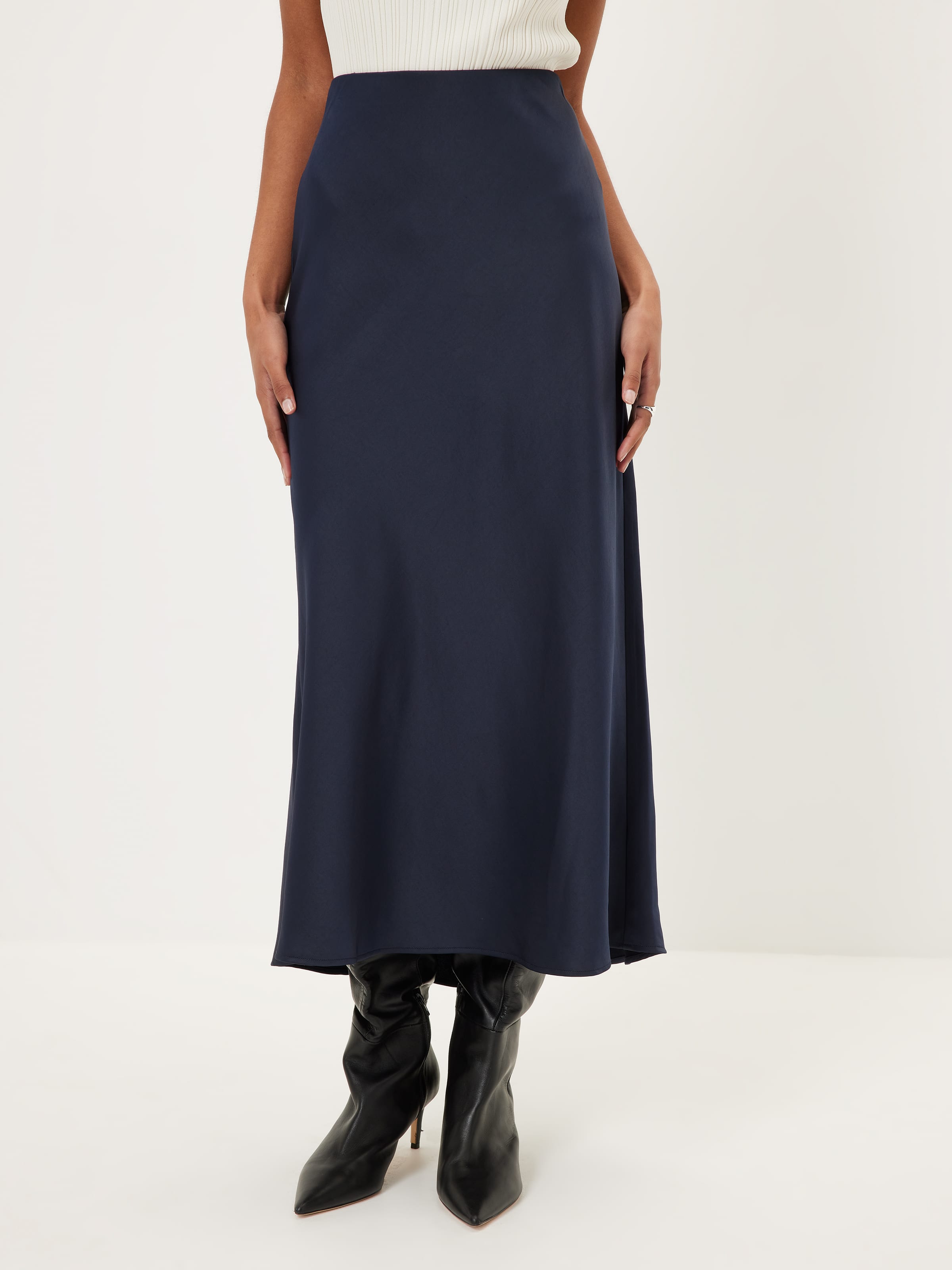 Cupids Bow Satin Slip Skirt