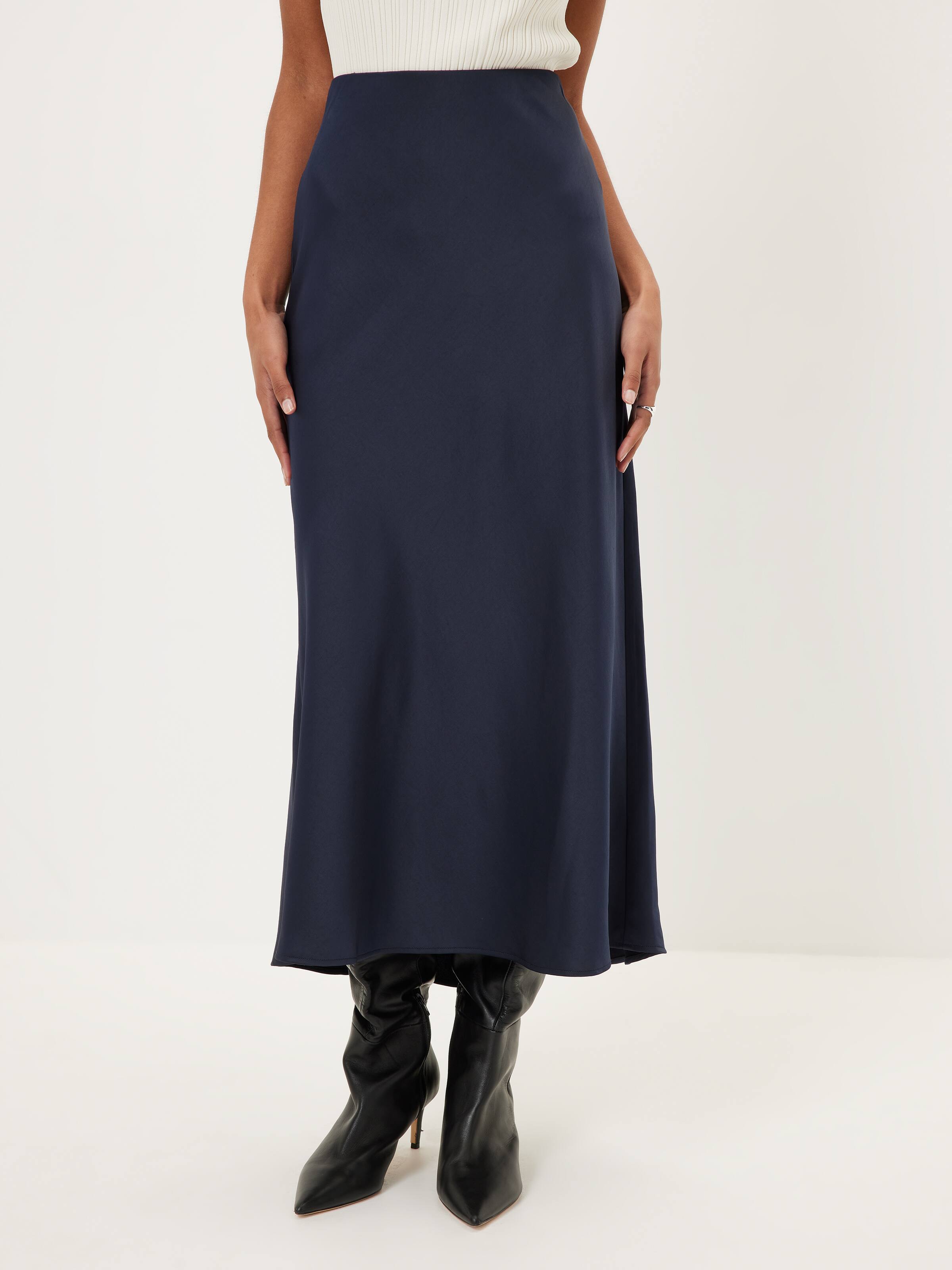 Cupids Bow Satin Slip Skirt