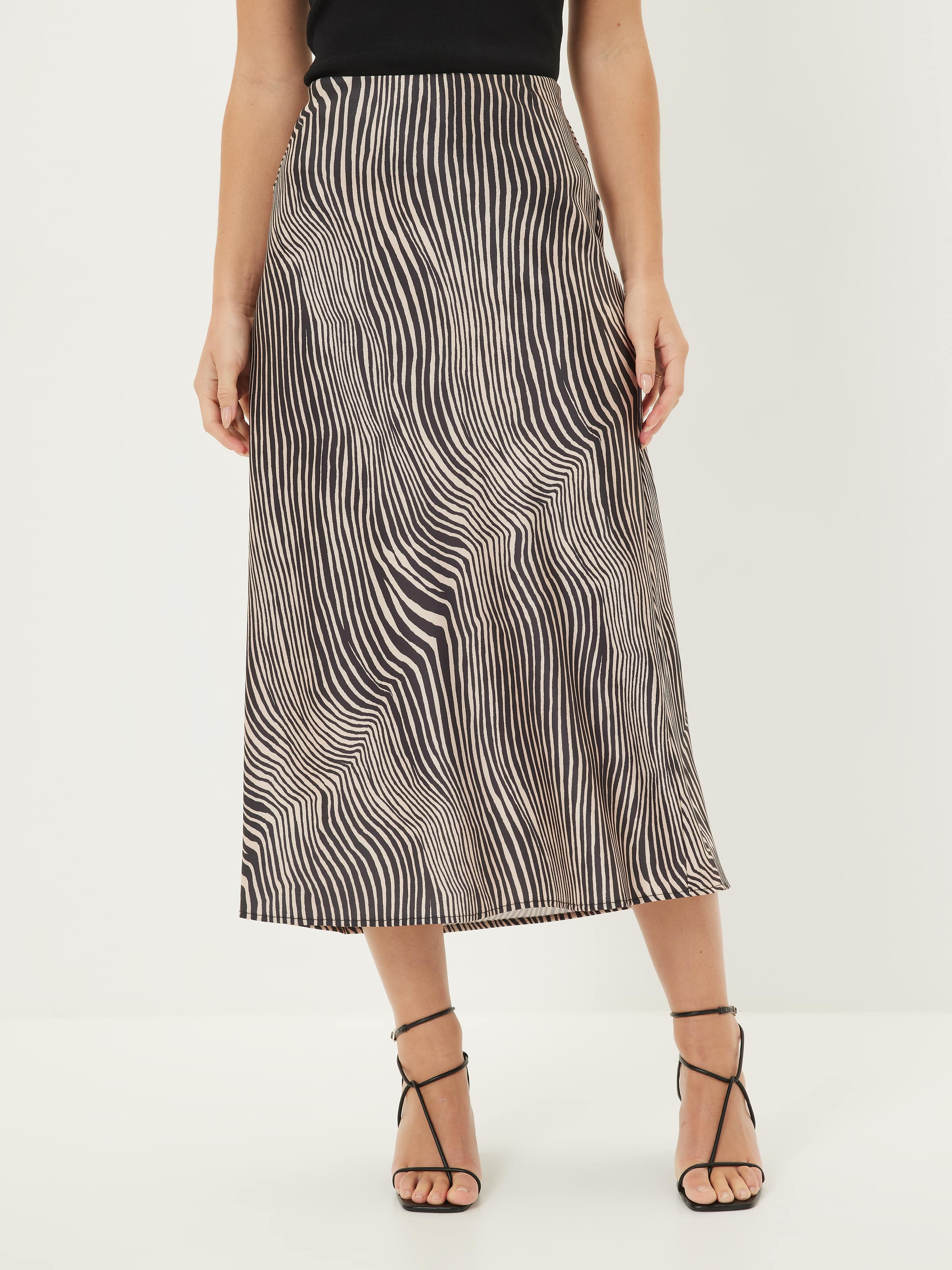 Cupids Bow Satin Slip Skirt
