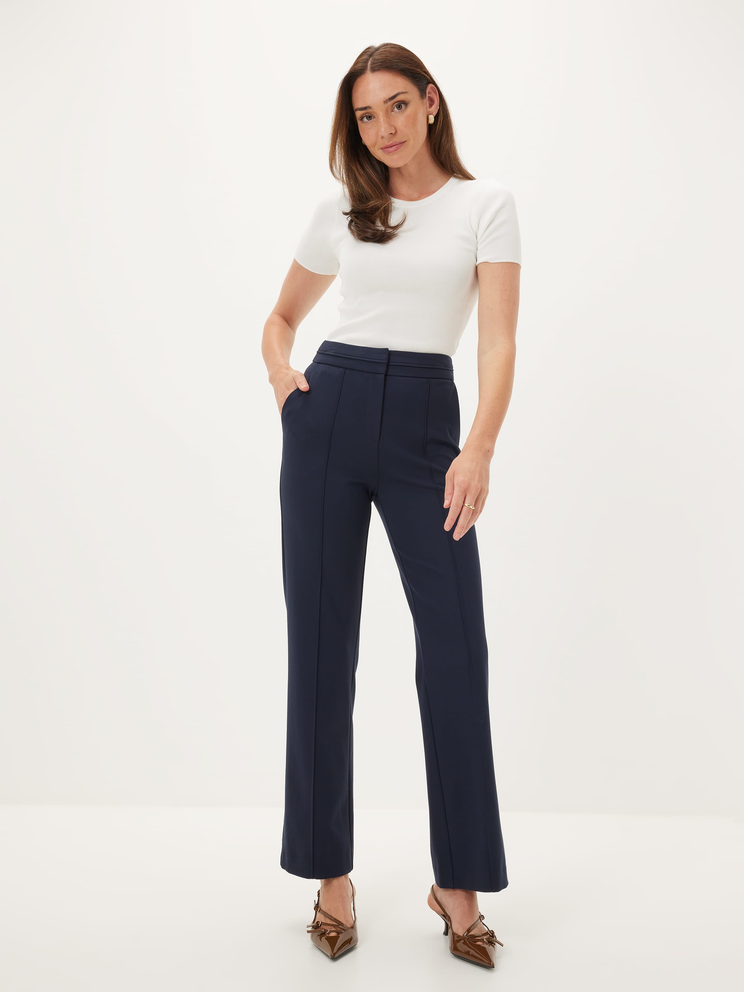 Bonnie Straight Leg Ponte Pant