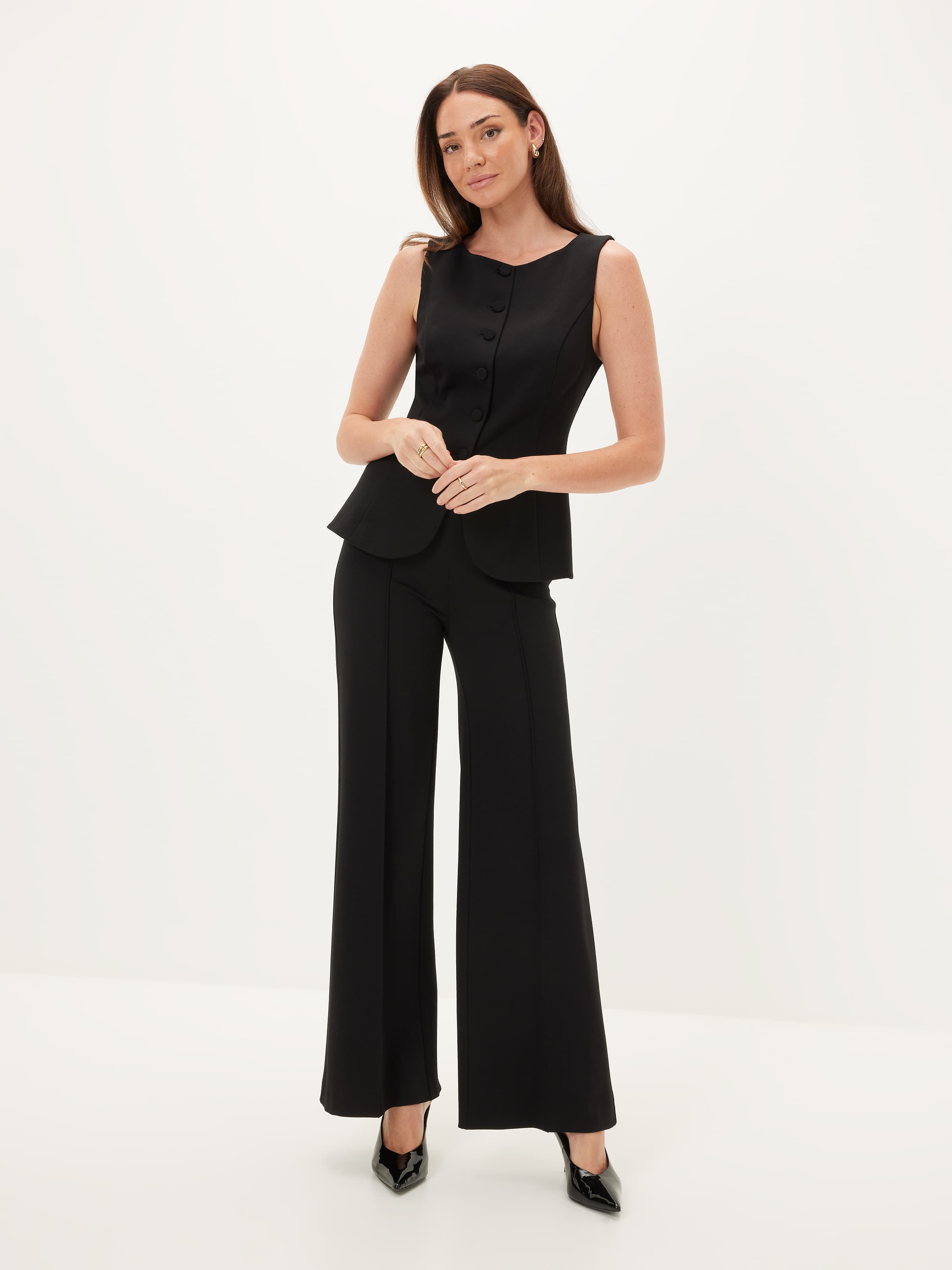Bowie Wide Leg Ponte Pant