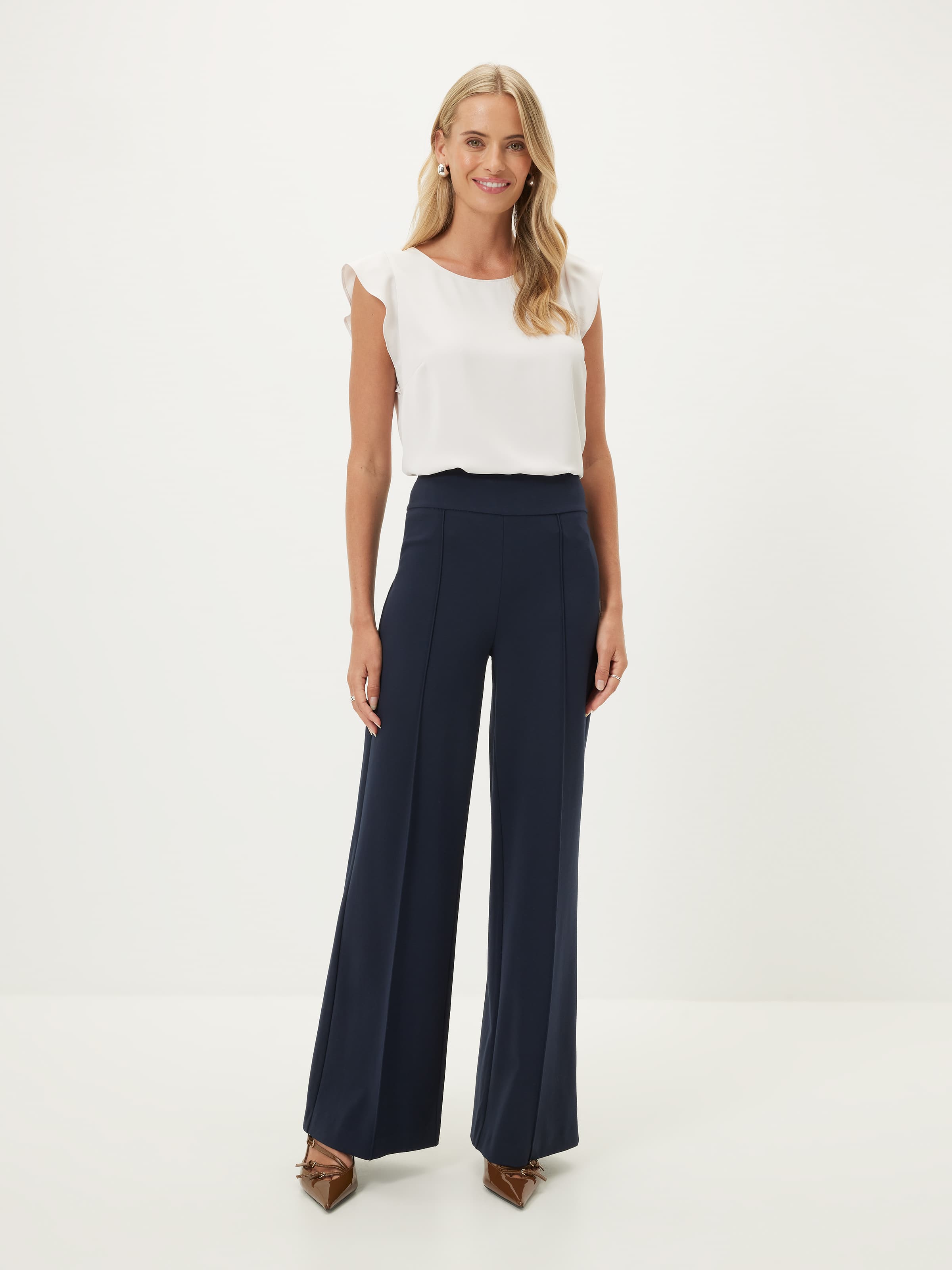 Bowie Wide Leg Ponte Pant