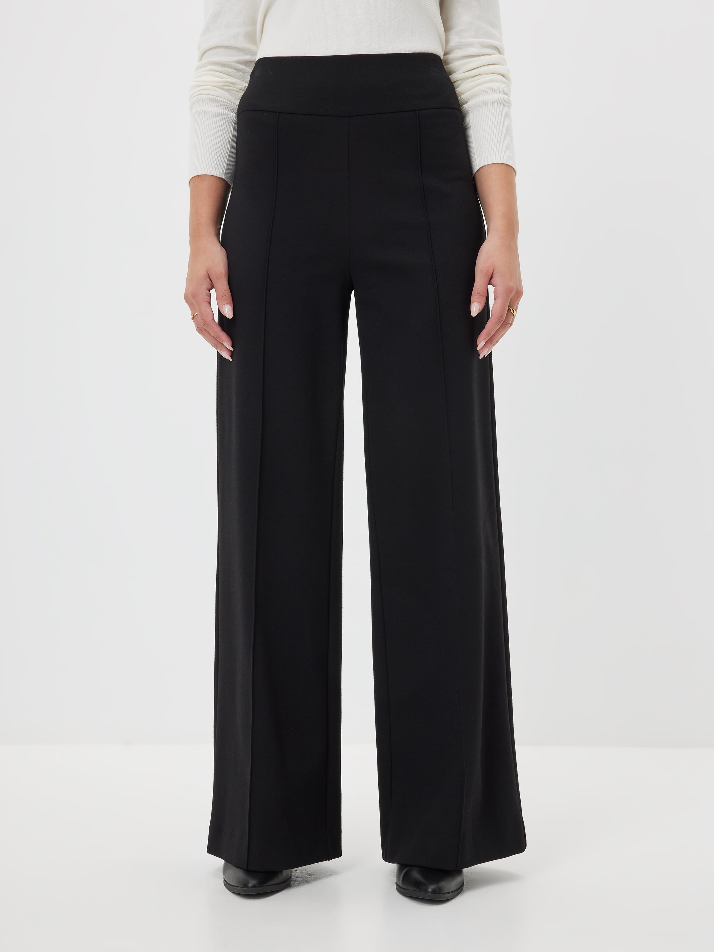 Petites Bowie Wide Leg Ponte Pant
