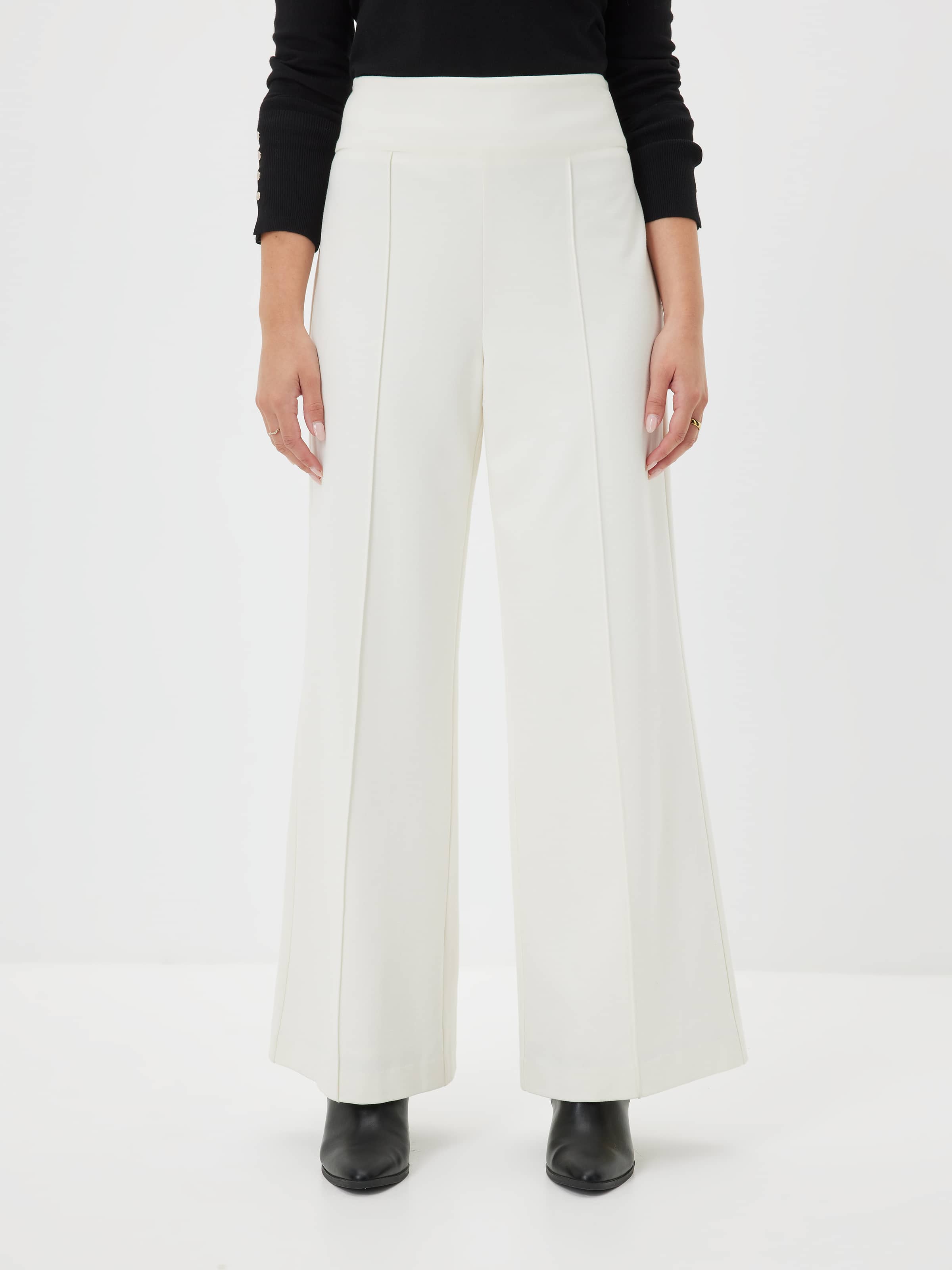 Petites Bowie Wide Leg Ponte Pant