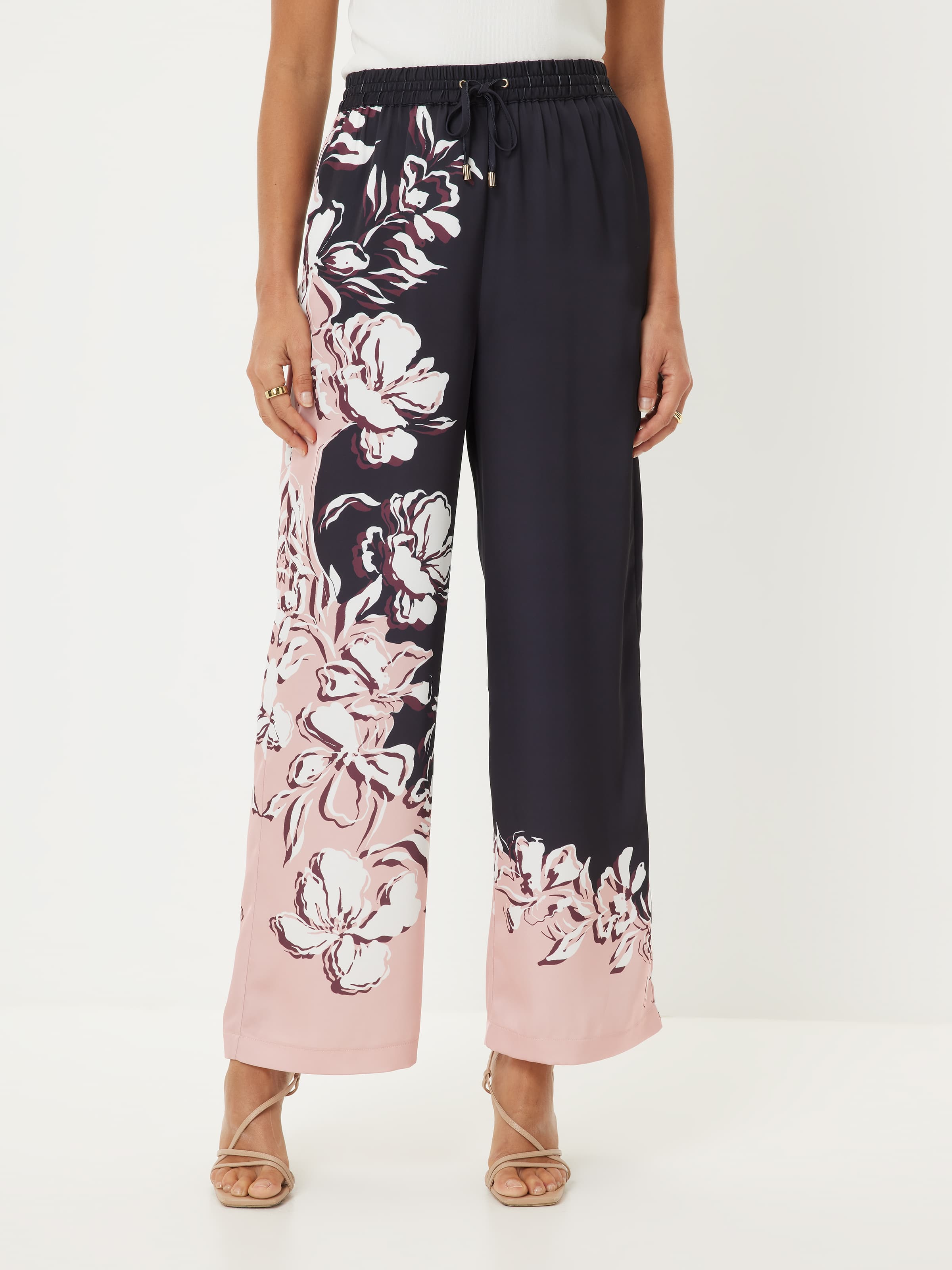 Ink Floral Printed Pant