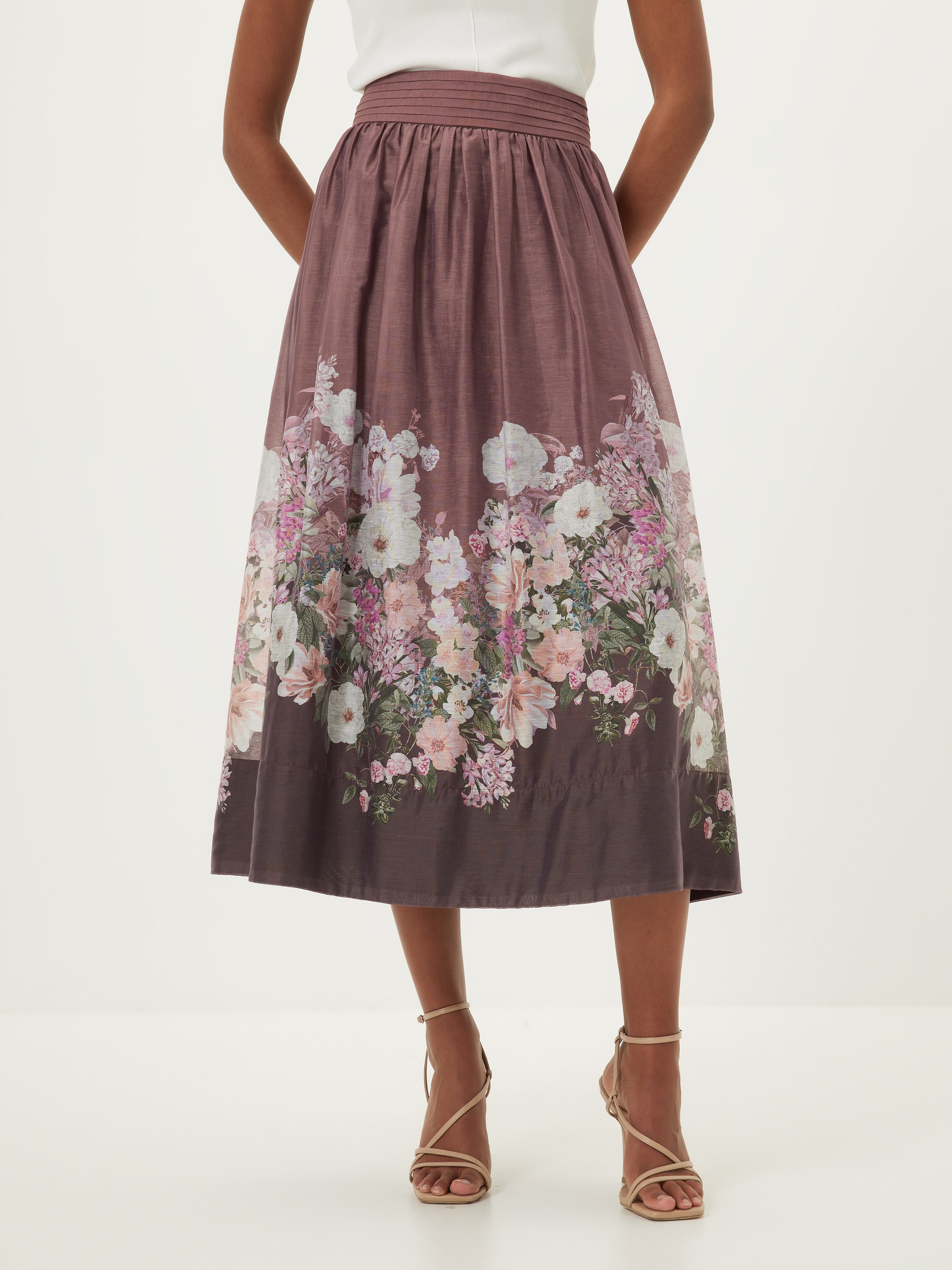 Floral Trail Midi Skirt