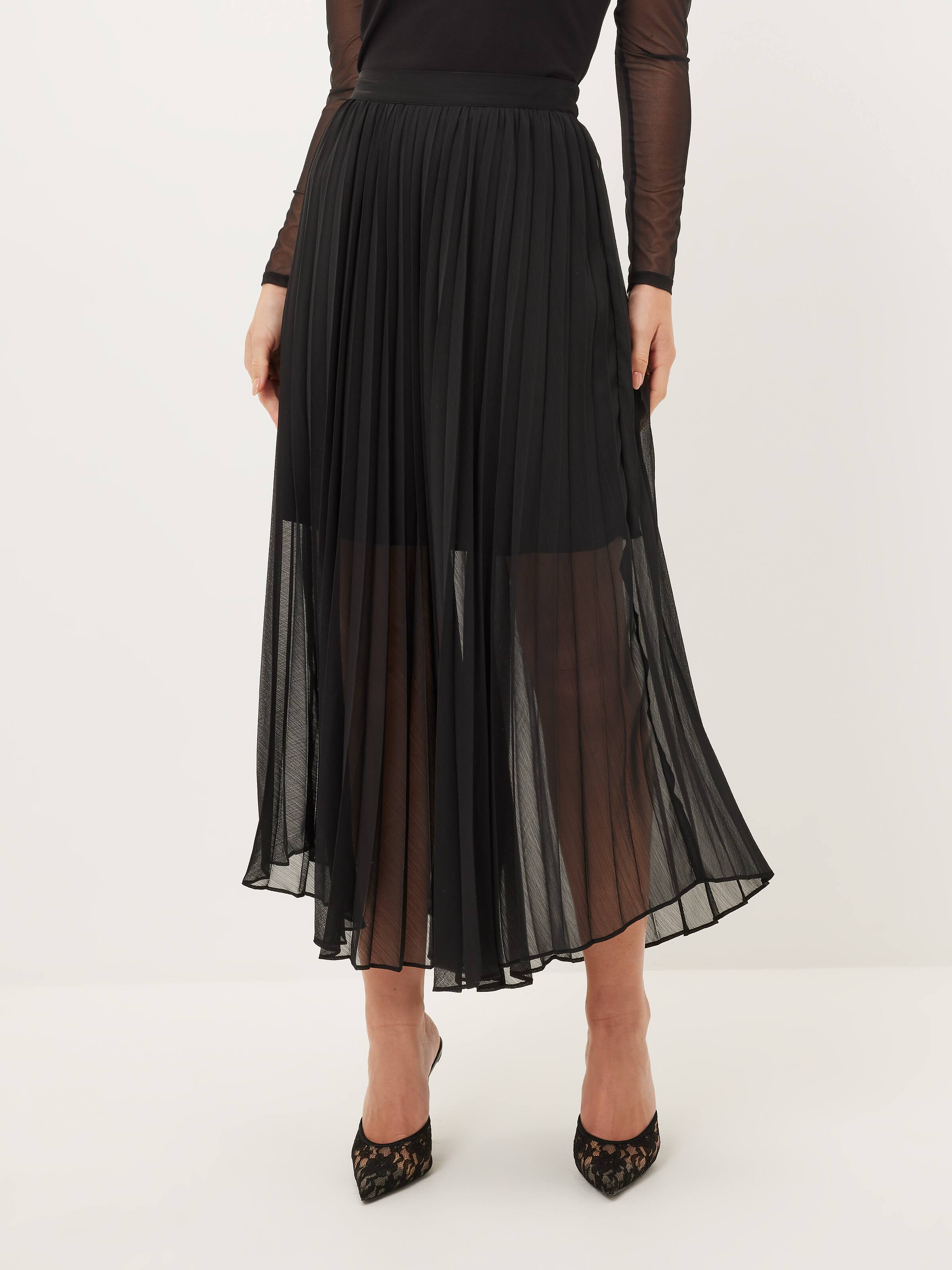 Sheer Moment Pleated Skirt