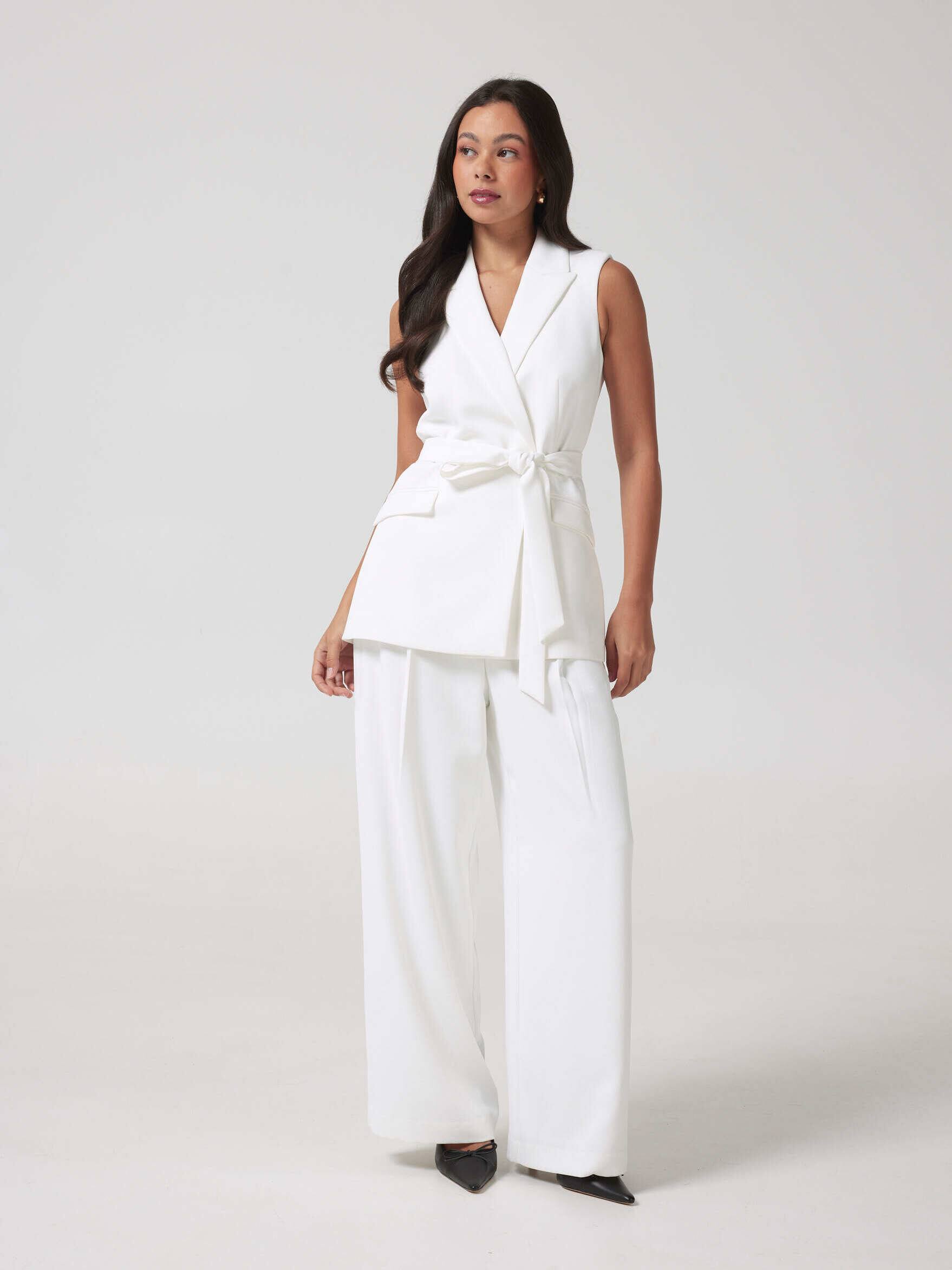 Petites Tribeca Wide Leg Pant