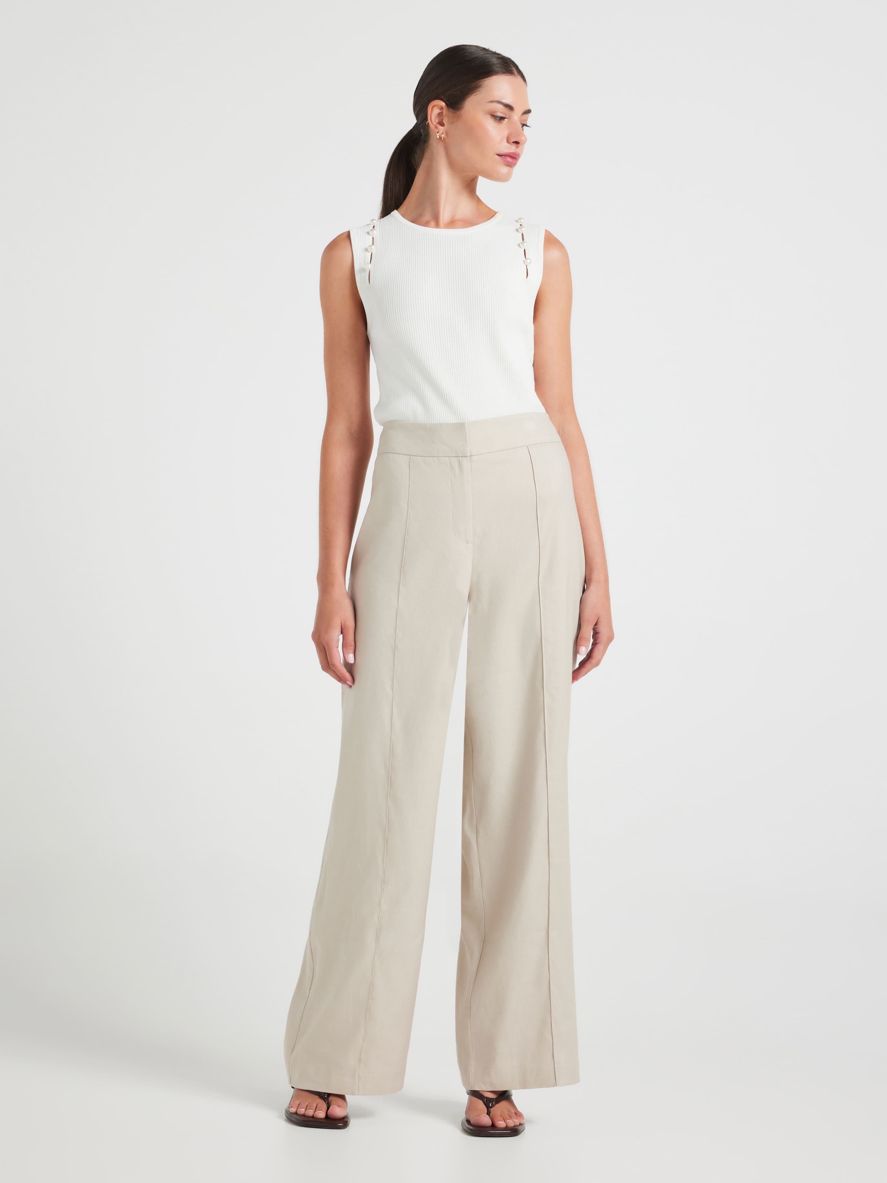 Petites Made For Me Linen Pant