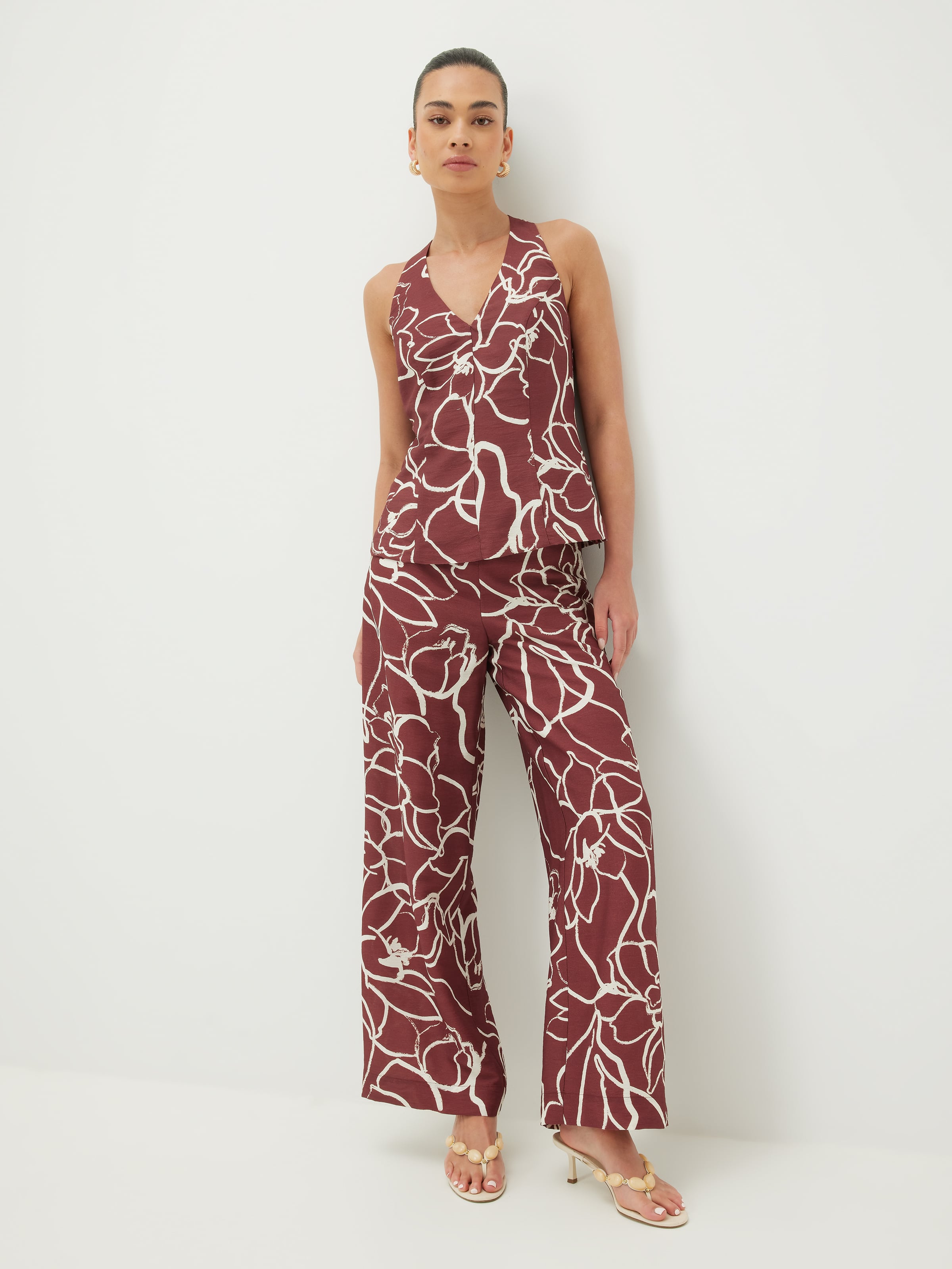 One Kiss Printed Pant