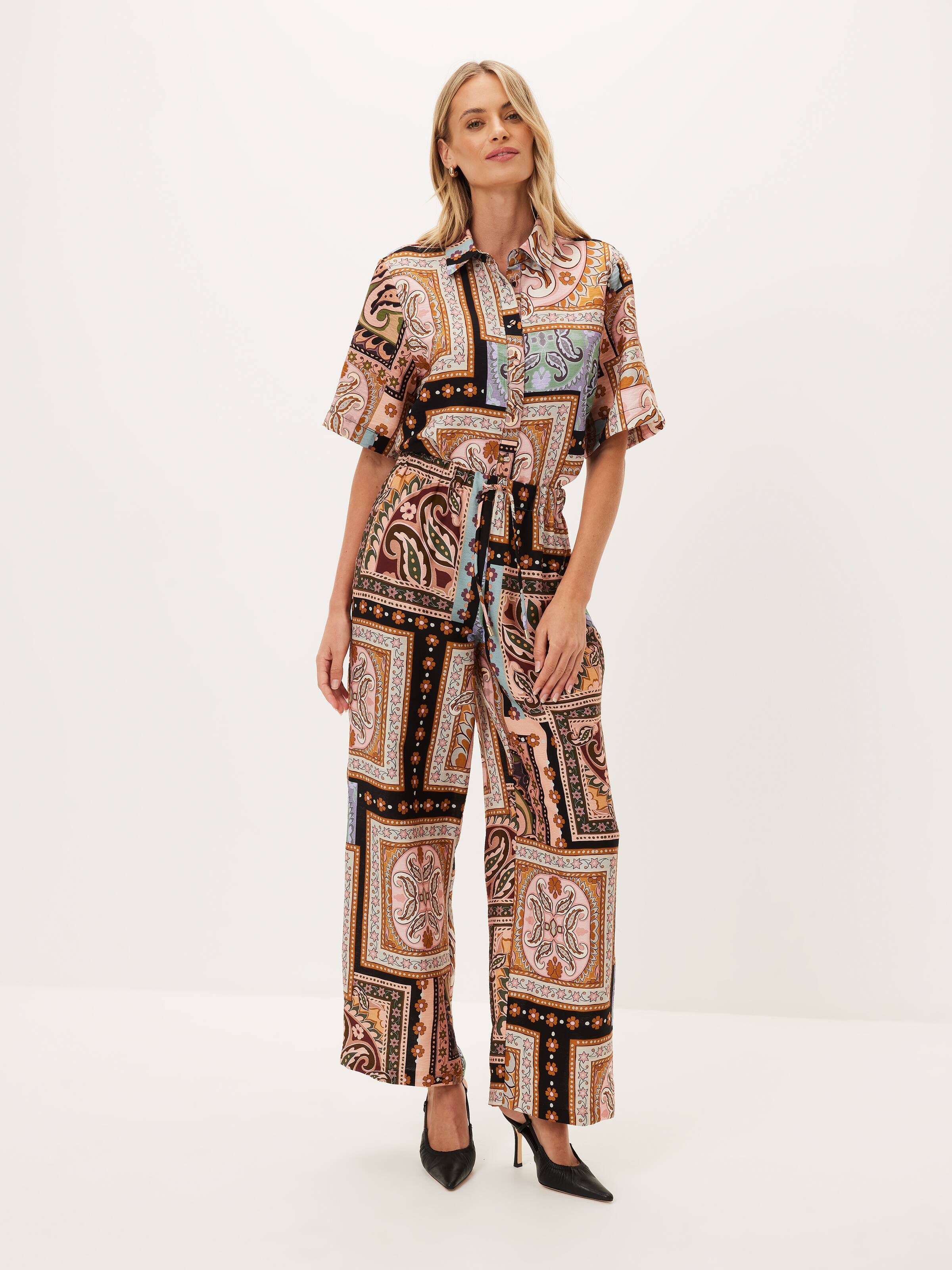 Moroccan Mosaic Wide Leg Pant
