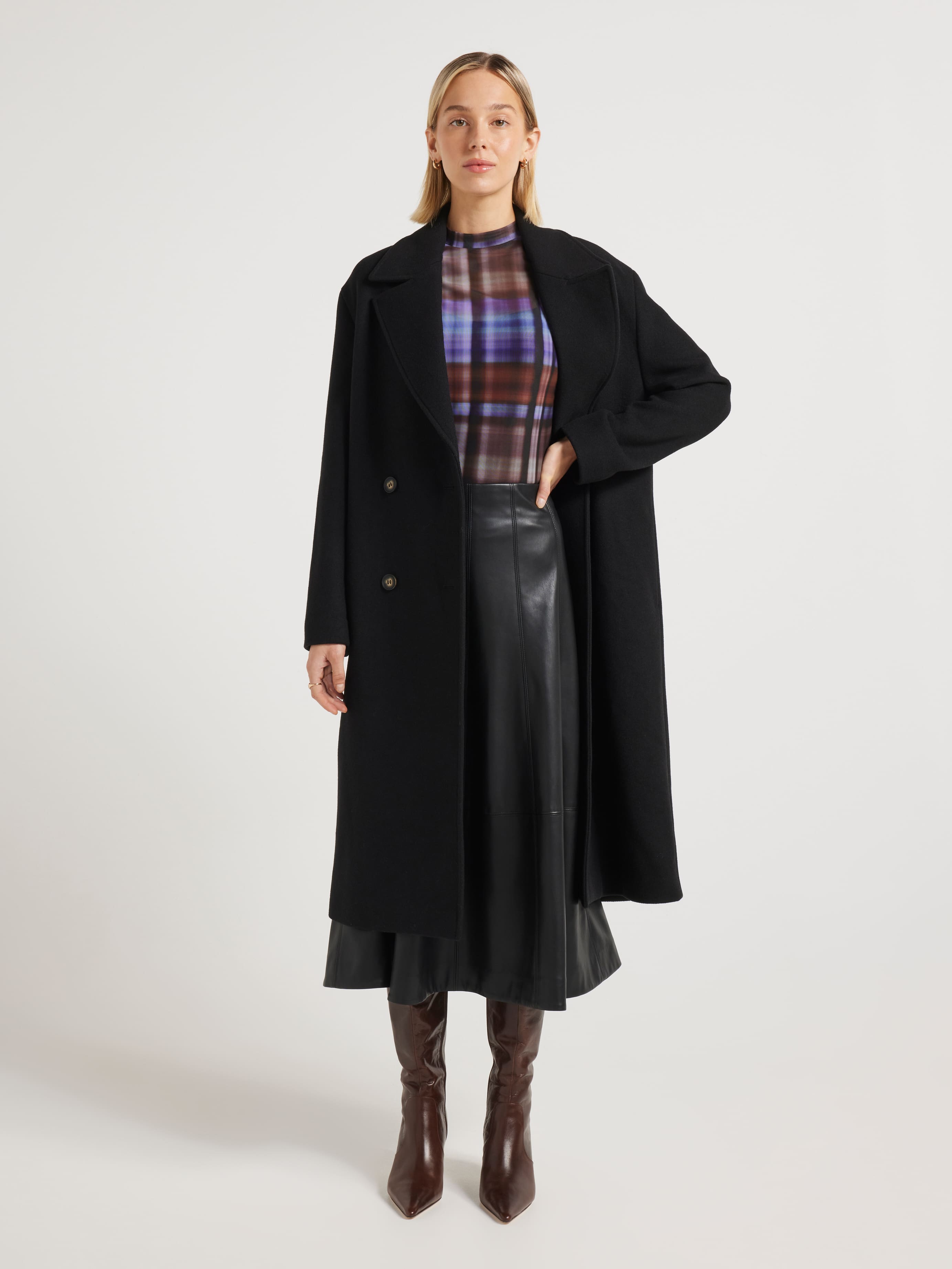 Winter Wonderland Faux Leather Skirt