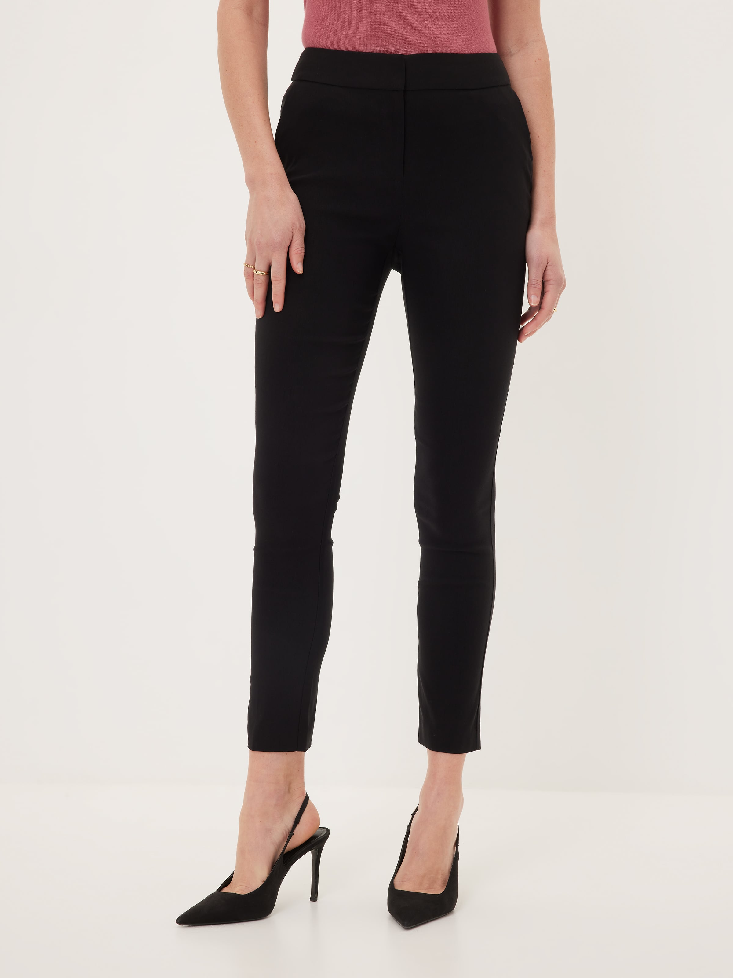 Side zip black pants | Portmans Online