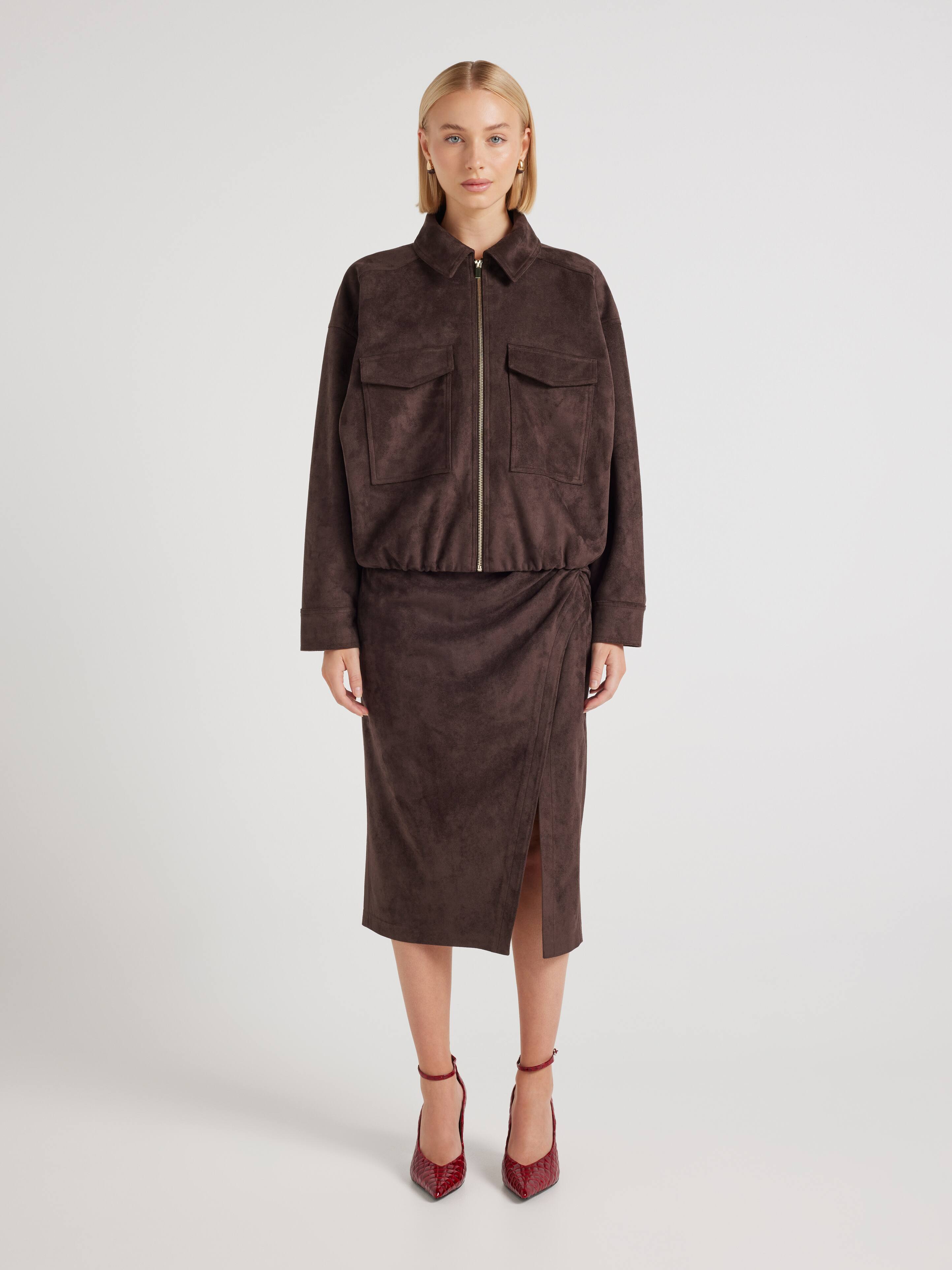 Call On Me Suedette Bomber