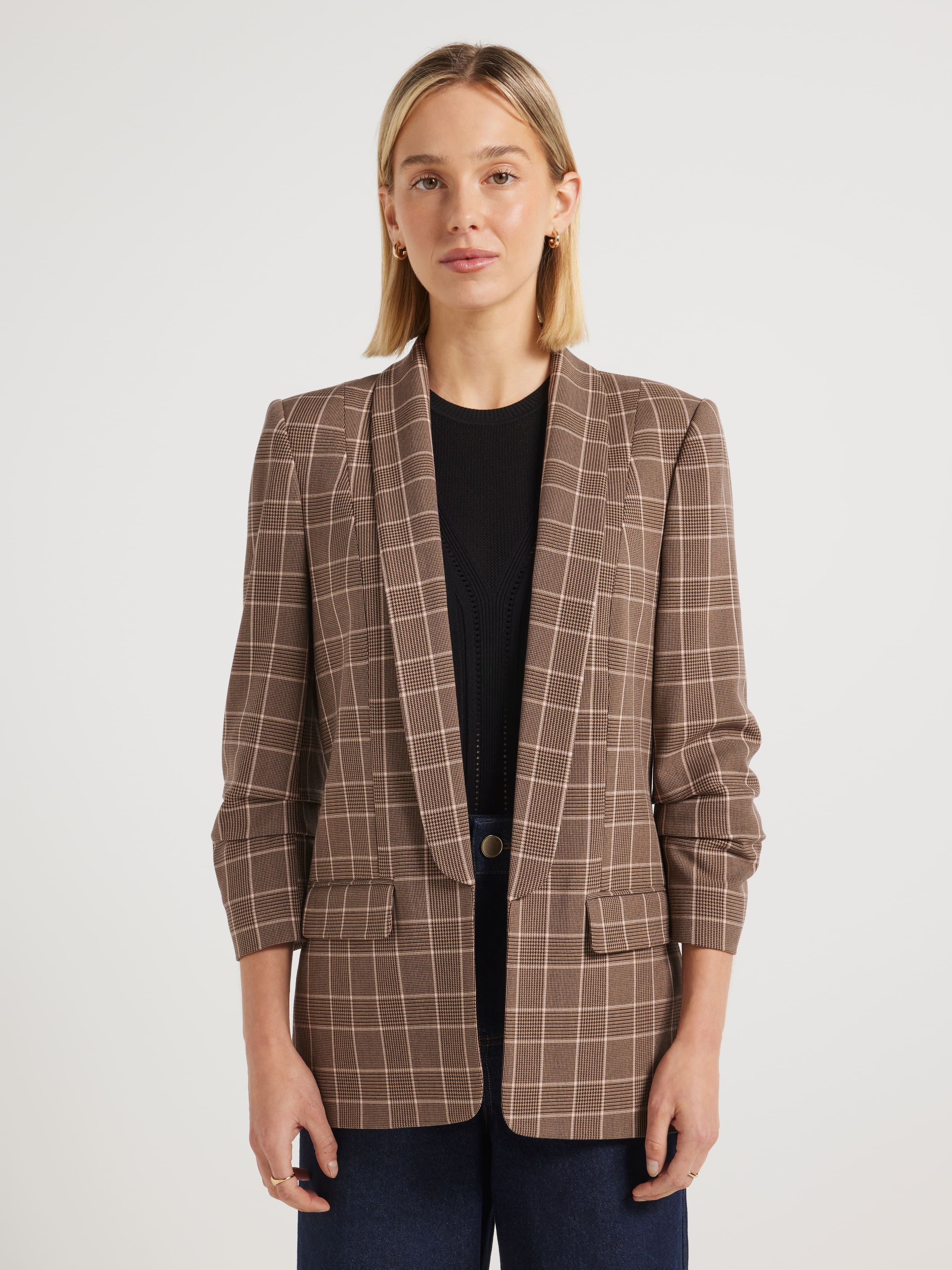 Mi Amour Check Blazer