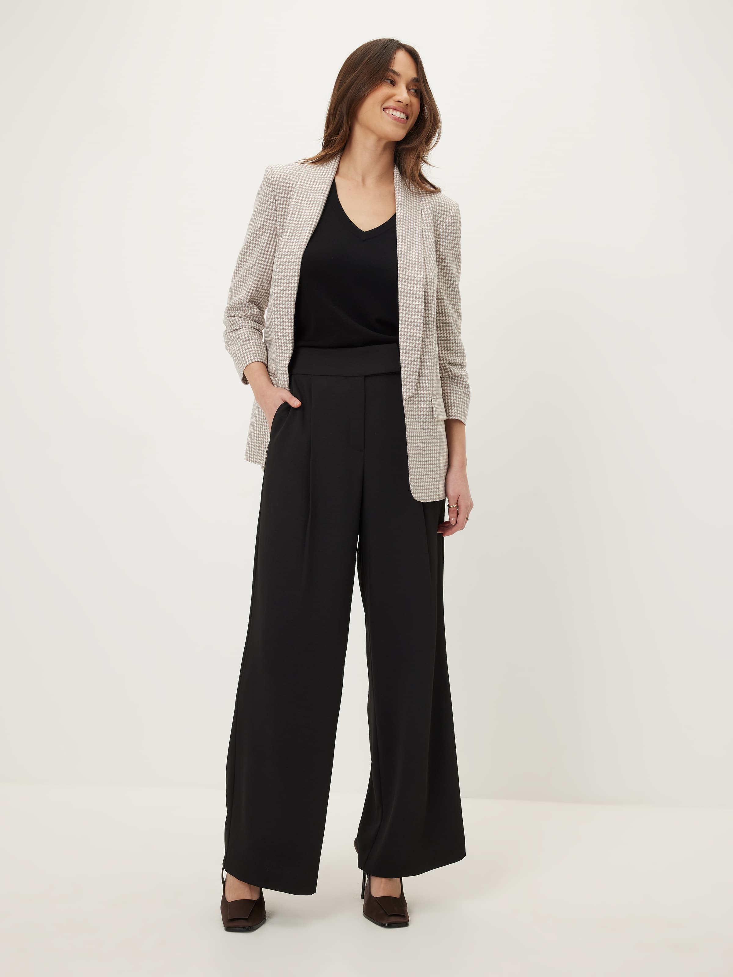 Mi Amour Check Blazer