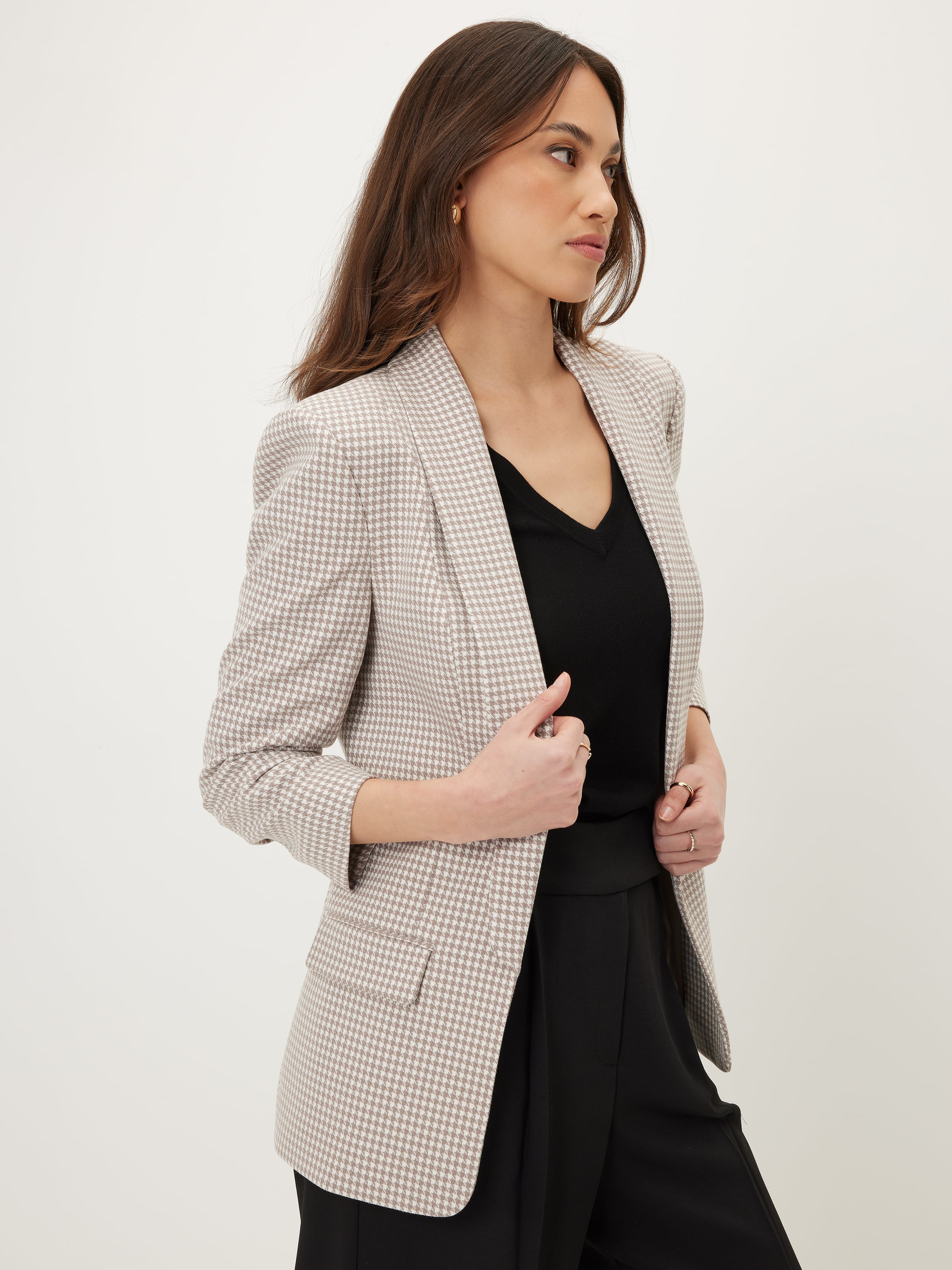 Mi Amour Check Blazer