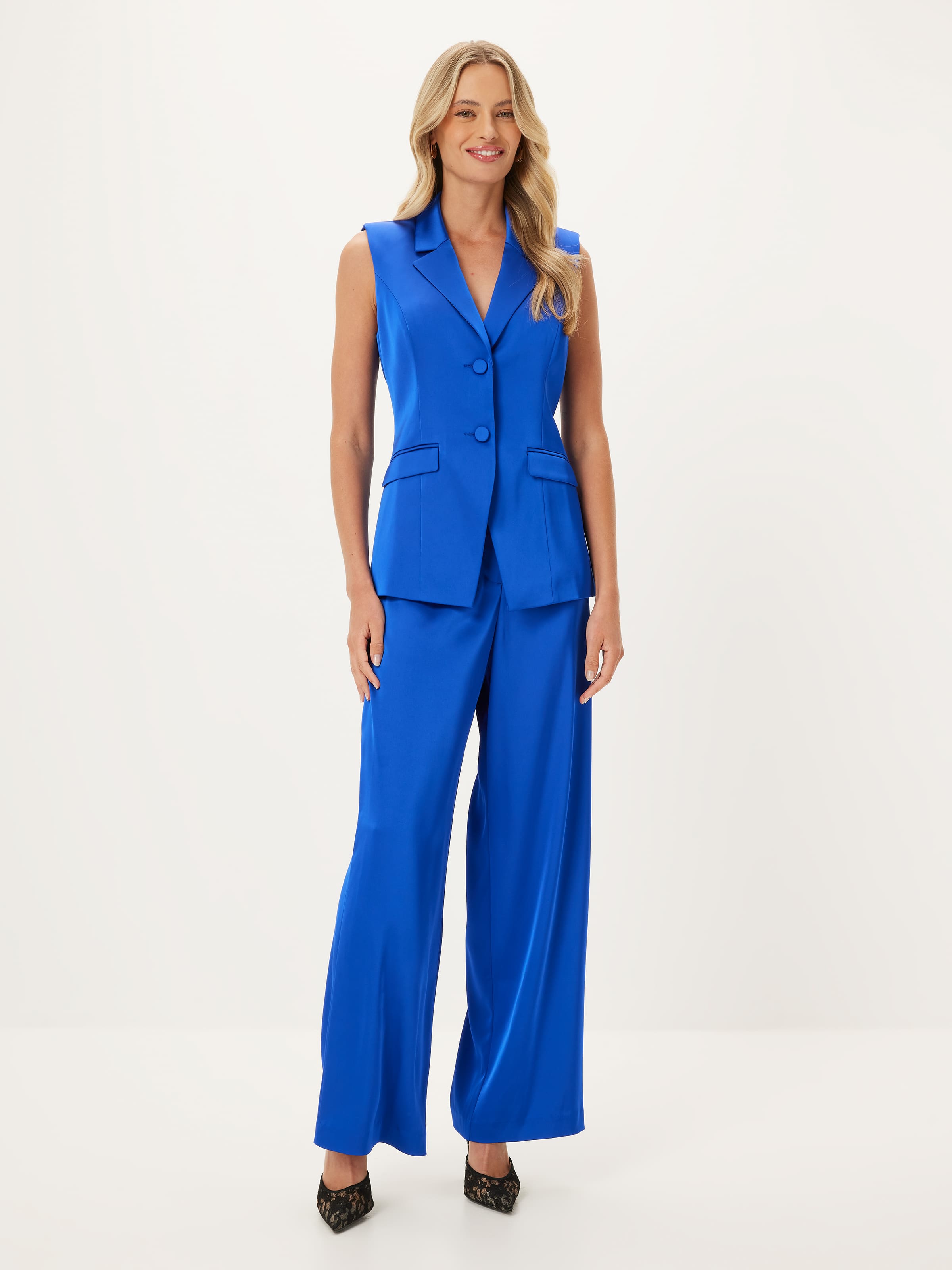 Love Triangle Satin Vest