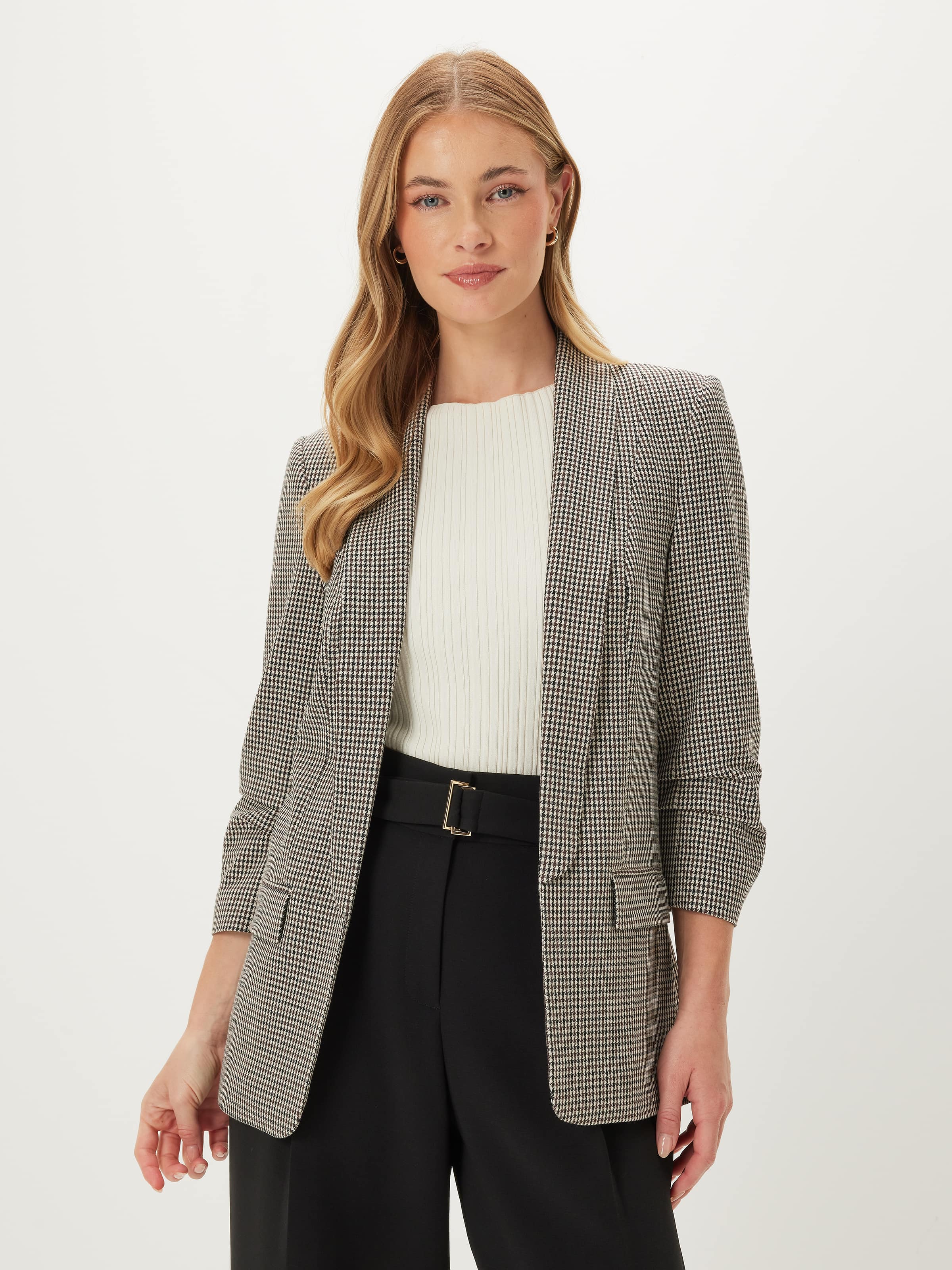 Mi Amour Check Blazer