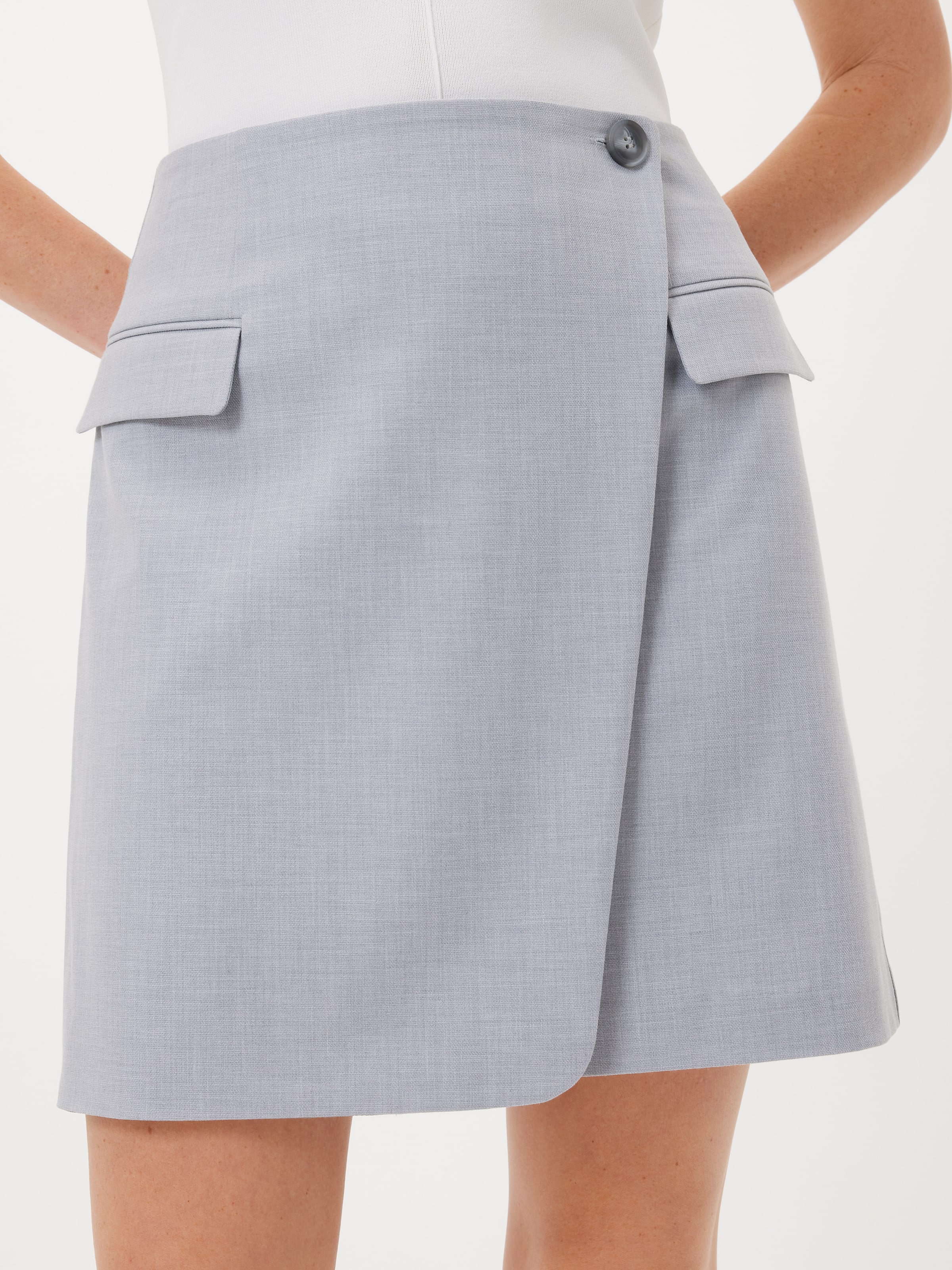 Powerhouse Grey Suit Skirt