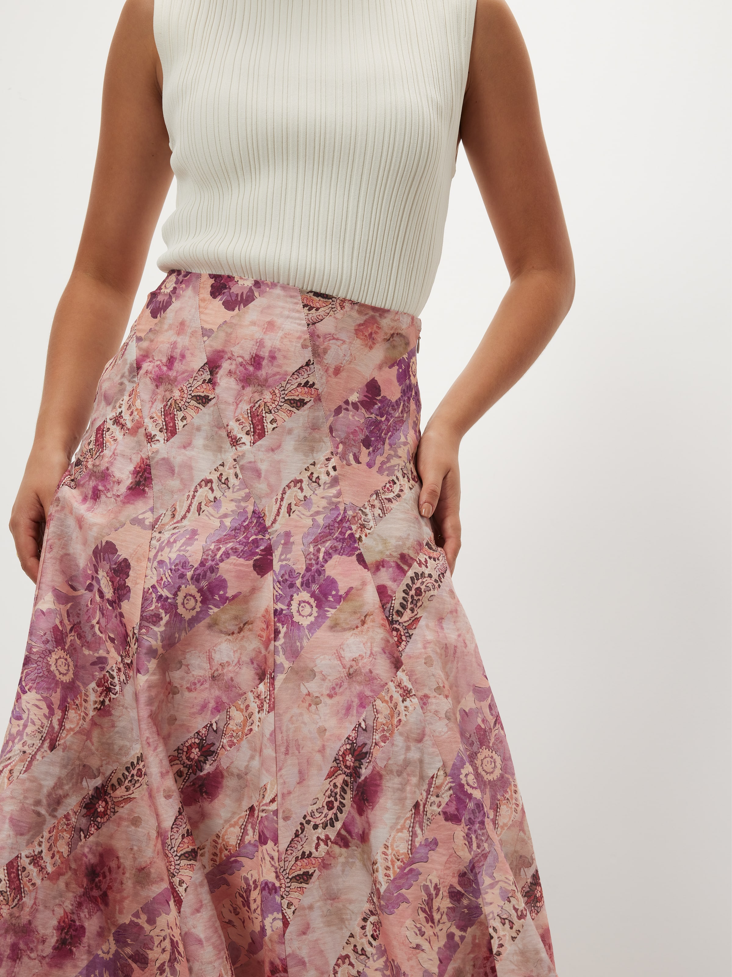 Kaleido Splice Skirt