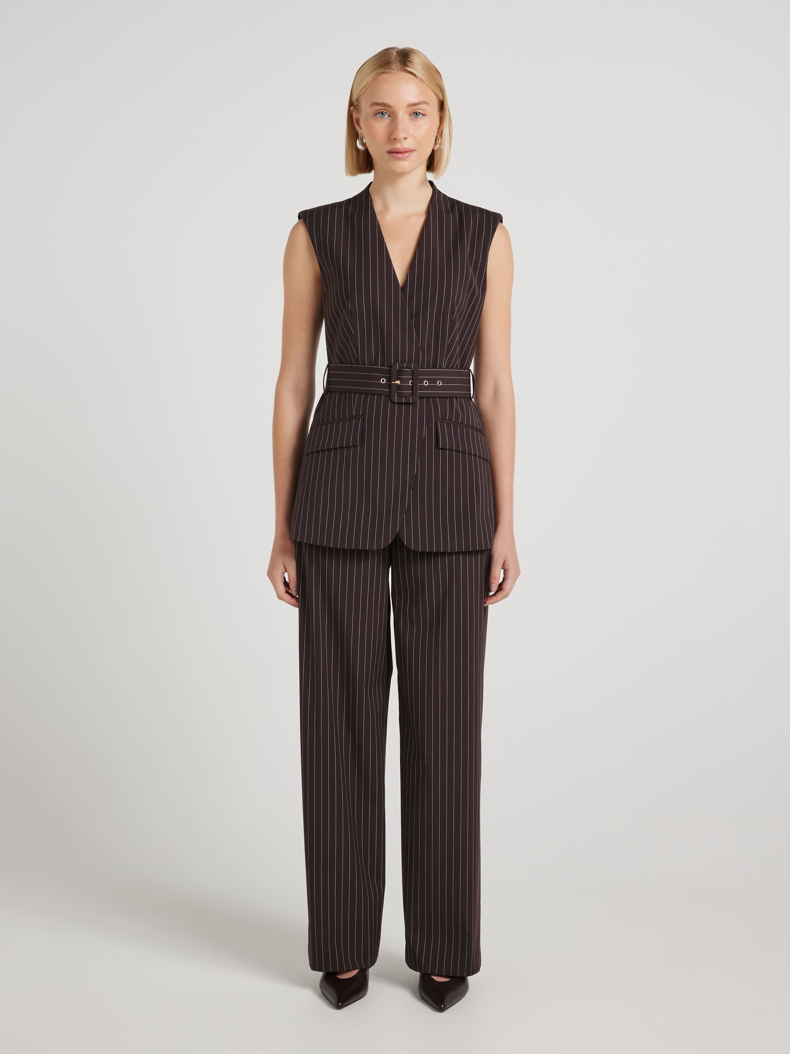 Hung Up Pinstripe Vest