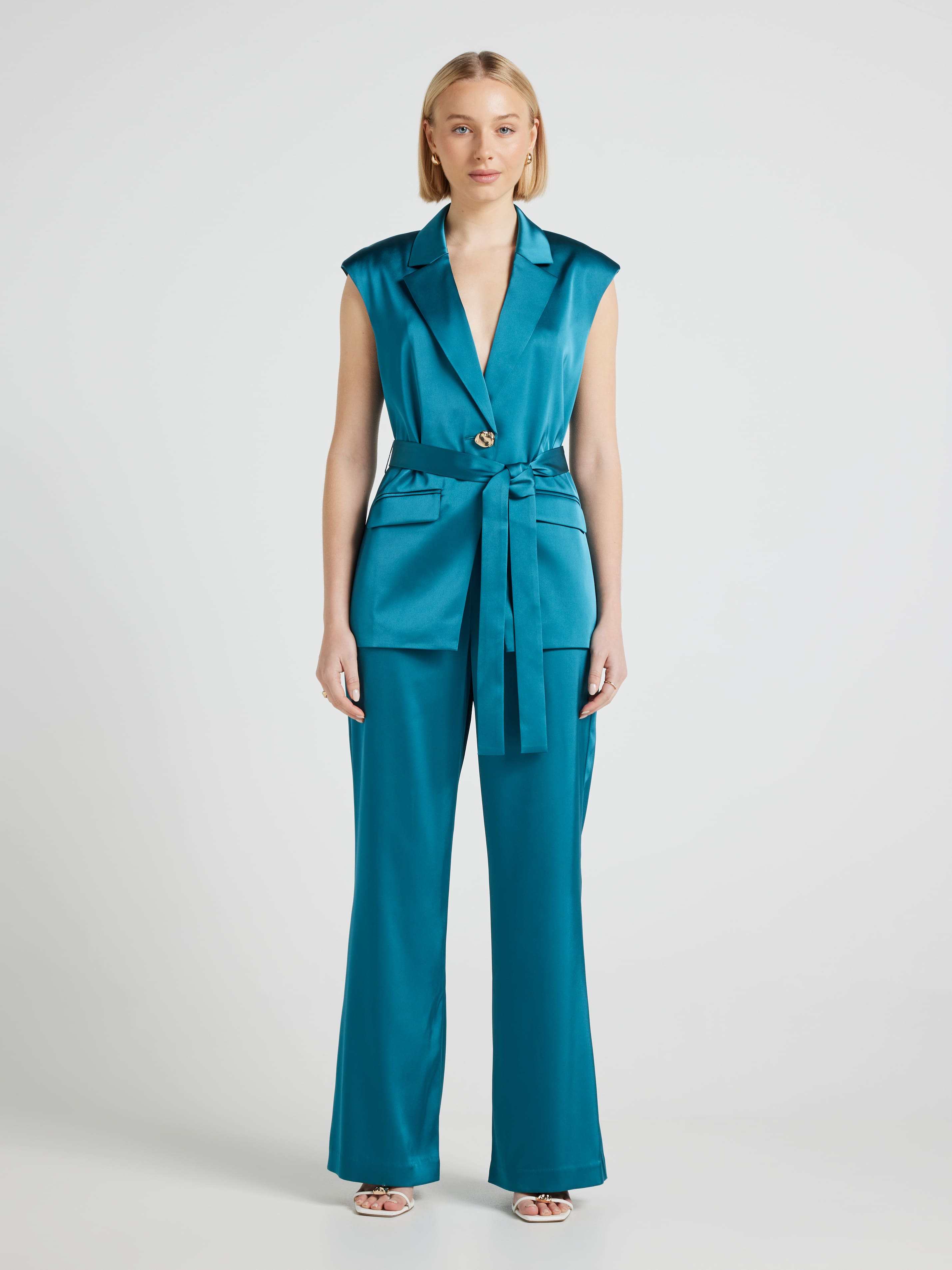 100 Degrees Satin Vest