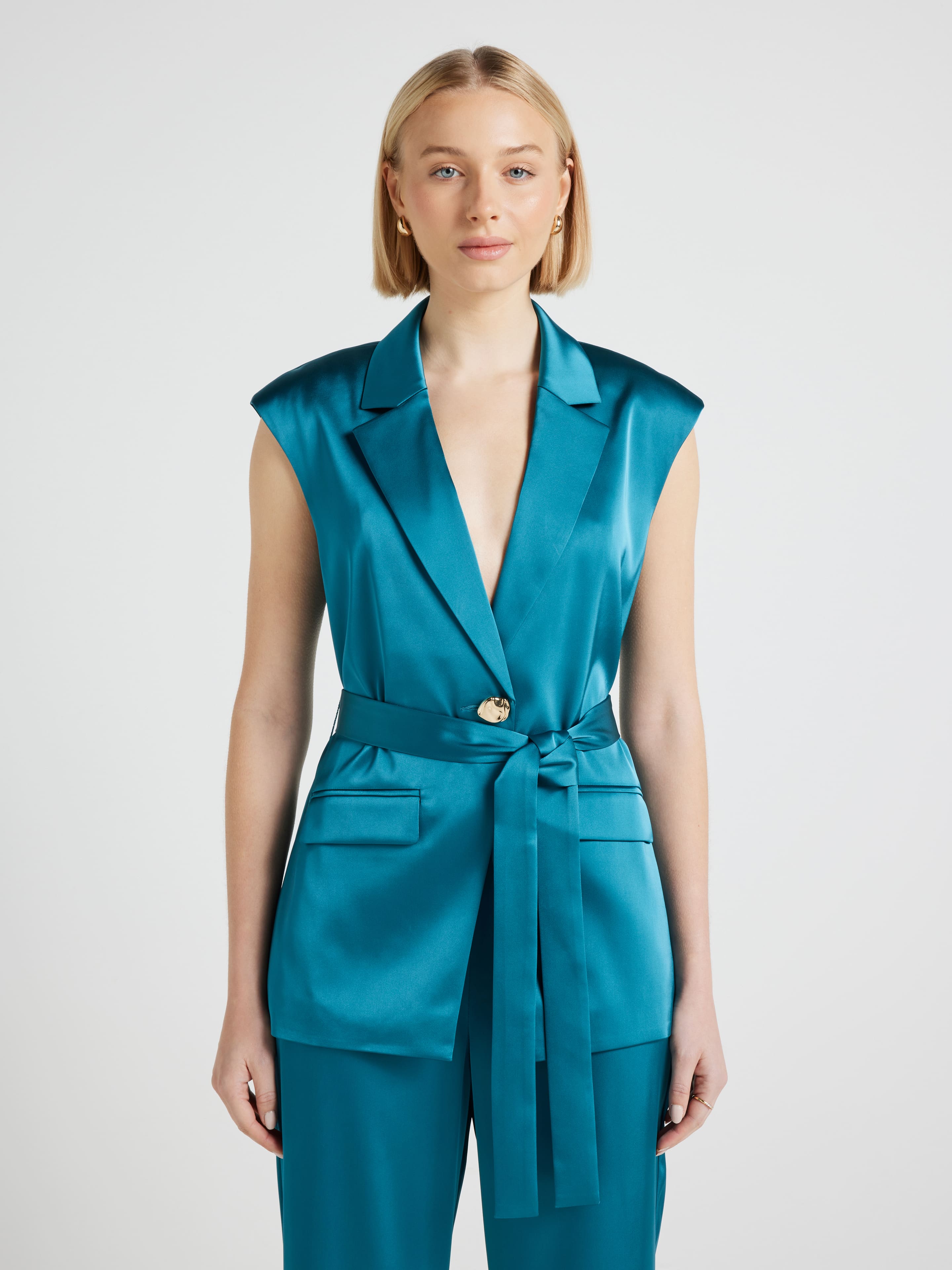 100 Degrees Satin Vest