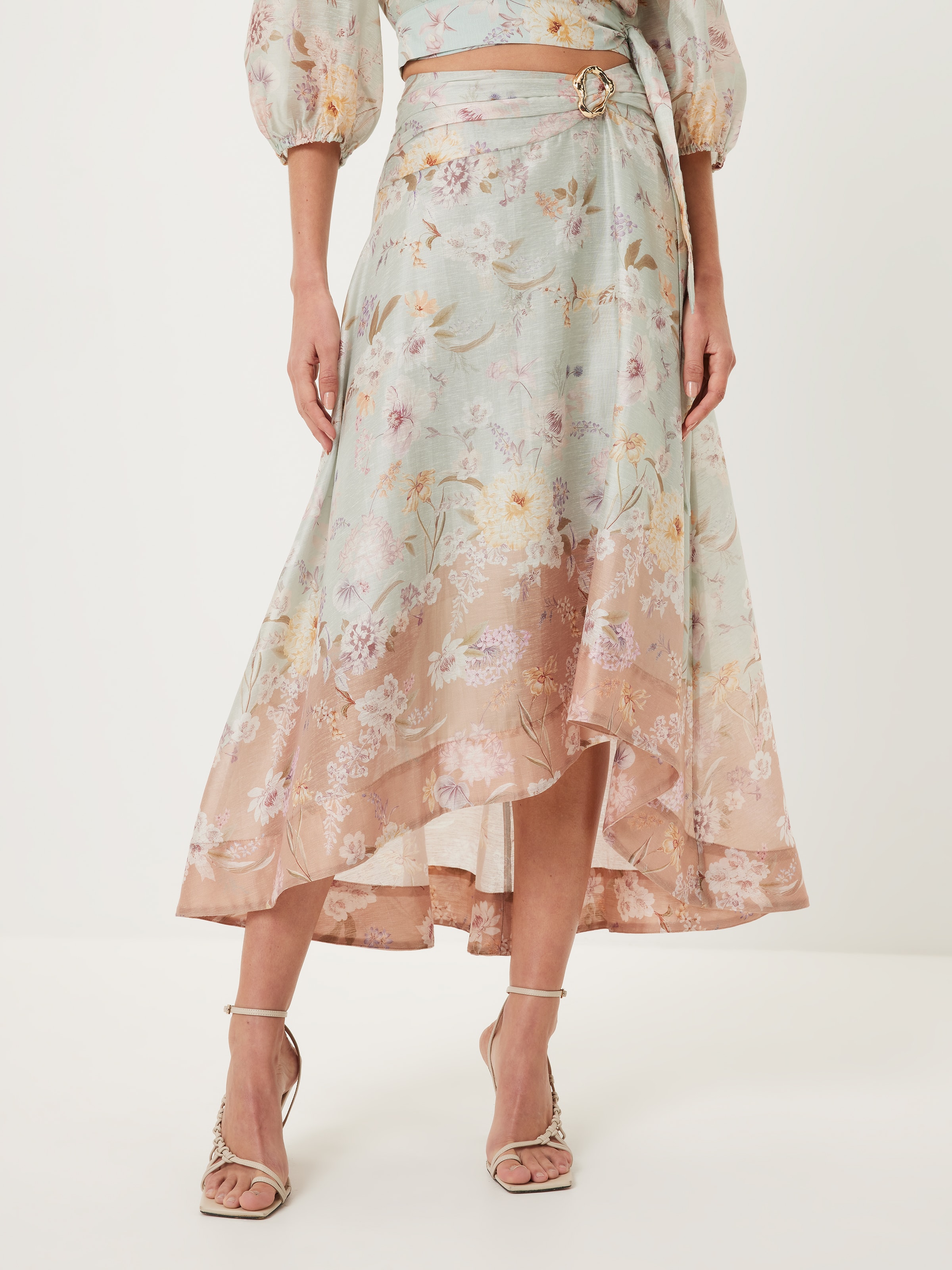 Sunbeam Wrap Midi Skirt