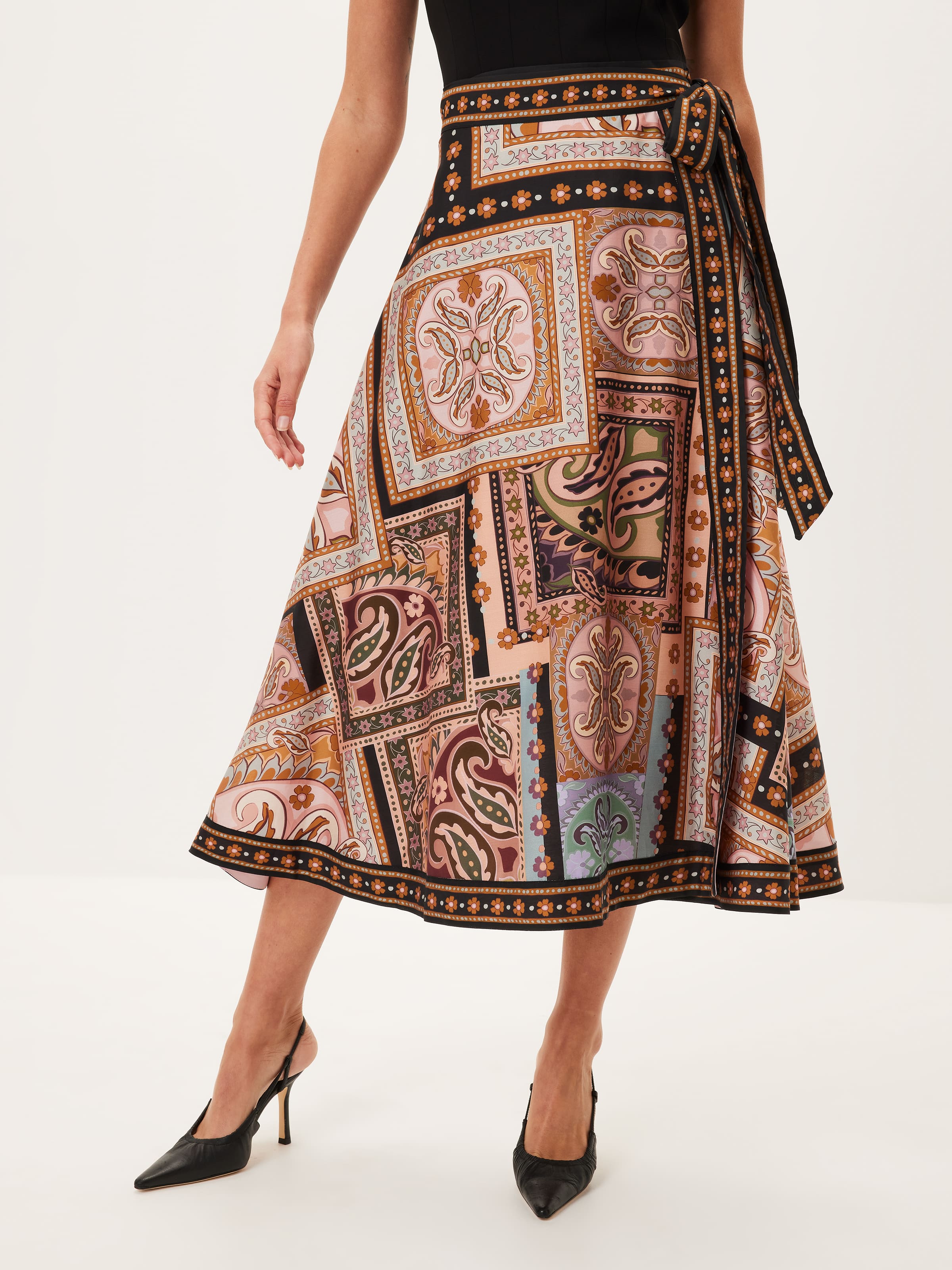 Moroccan Mosaic Wrap Skirt