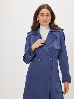 Belle Ame Long Sleeve Trench