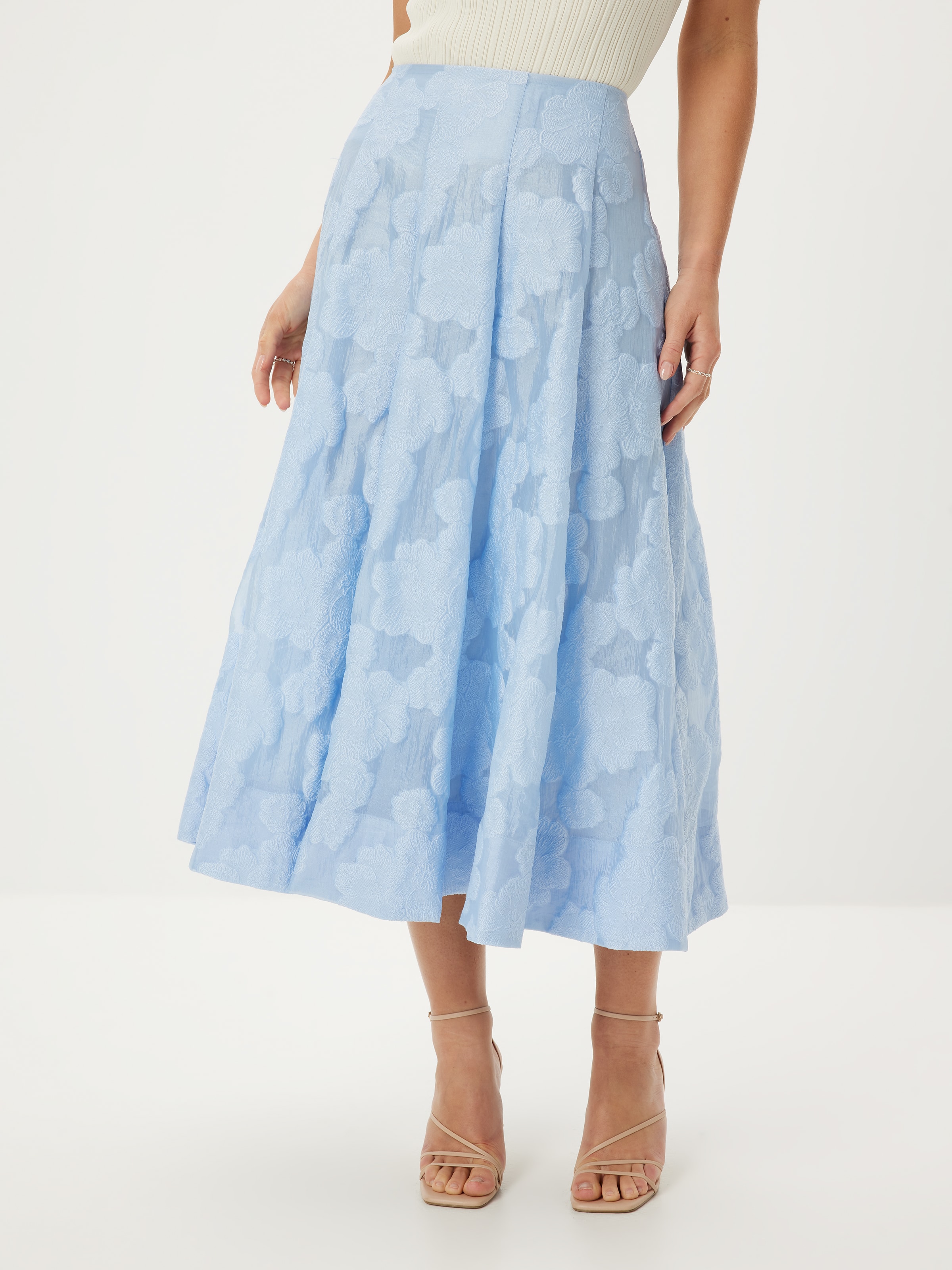 Jacquard Panelled Skirt