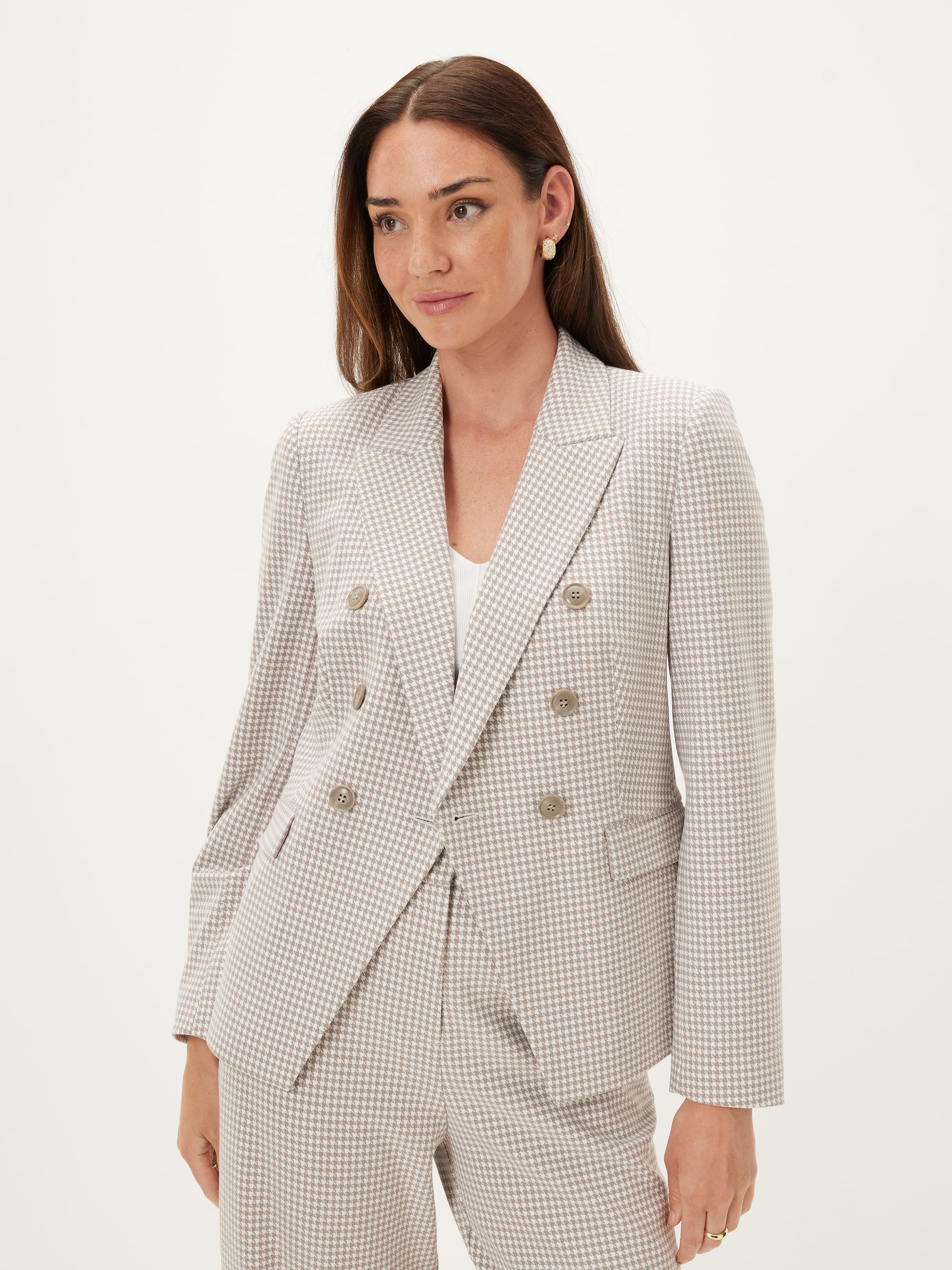 Square One Check Blazer