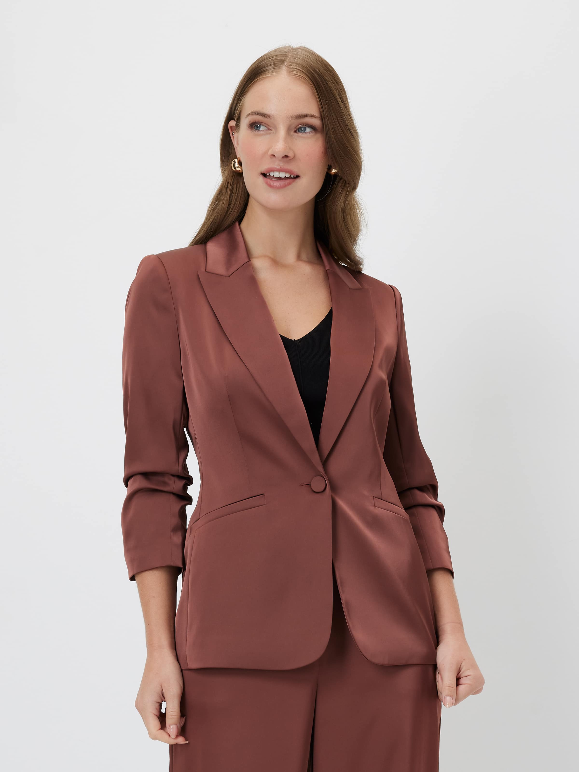 Cupids Bow Satin Blazer