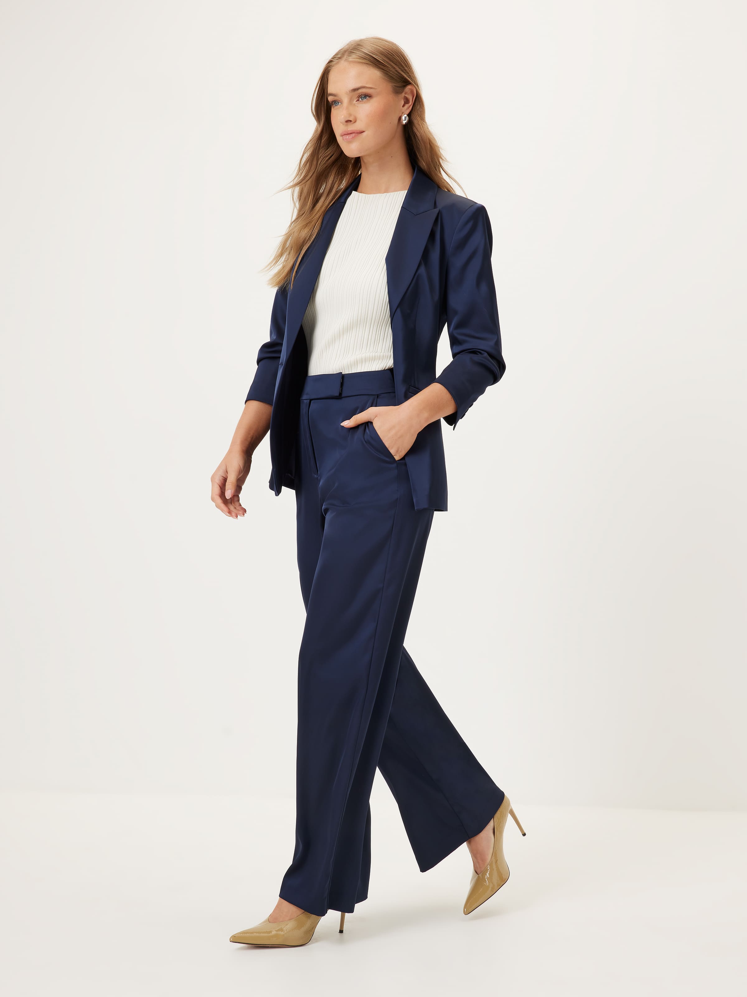 Cupids Bow Satin Blazer