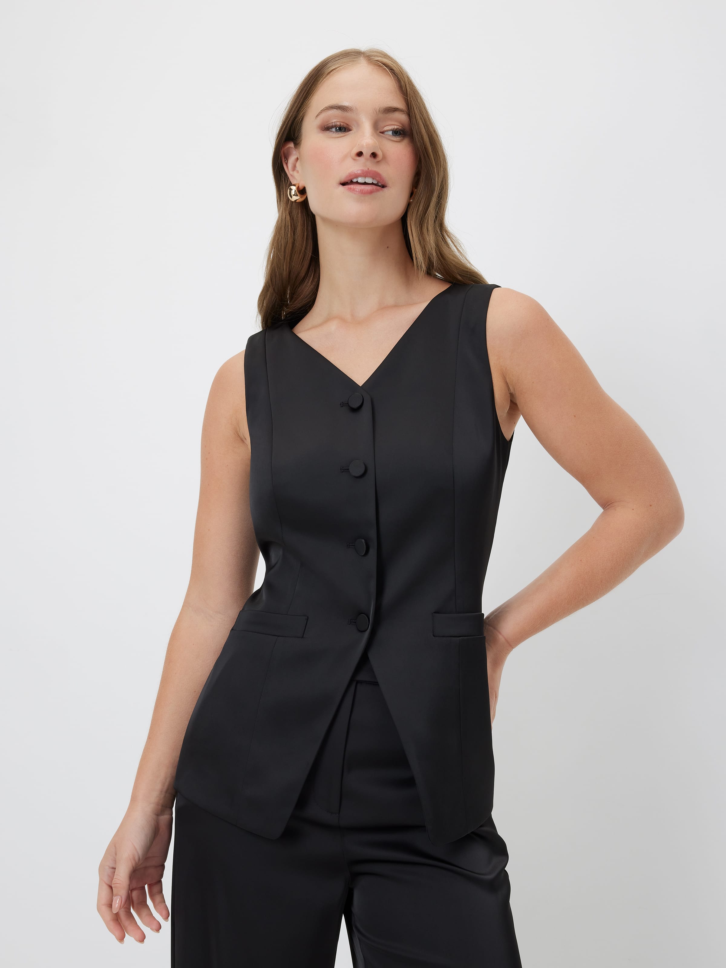Cupids Bow Satin Vest