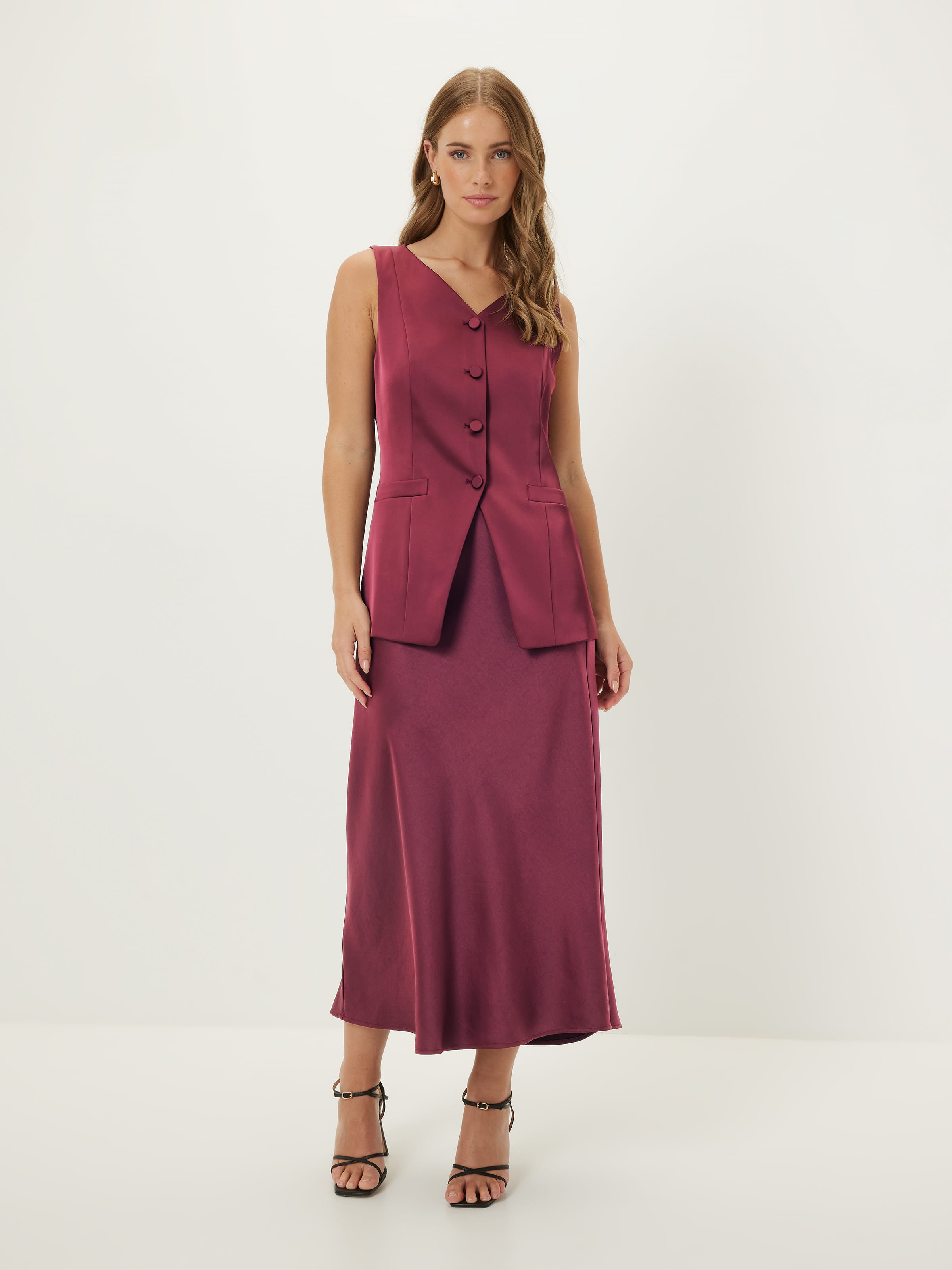 Cupids Bow Satin Vest