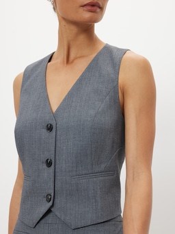 Give Credit Grey Suit Vest