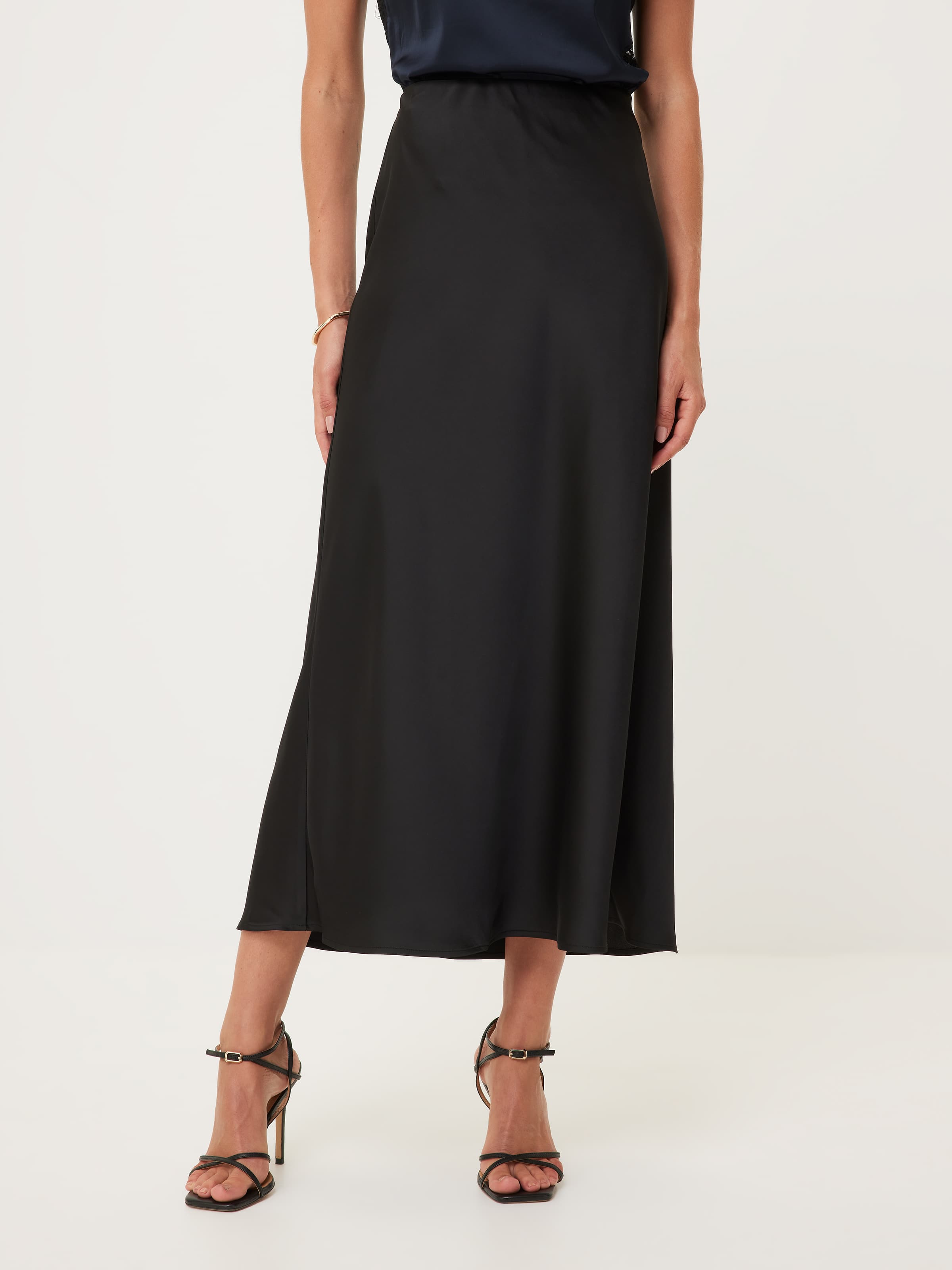 Love Triangle Satin Slip Skirt