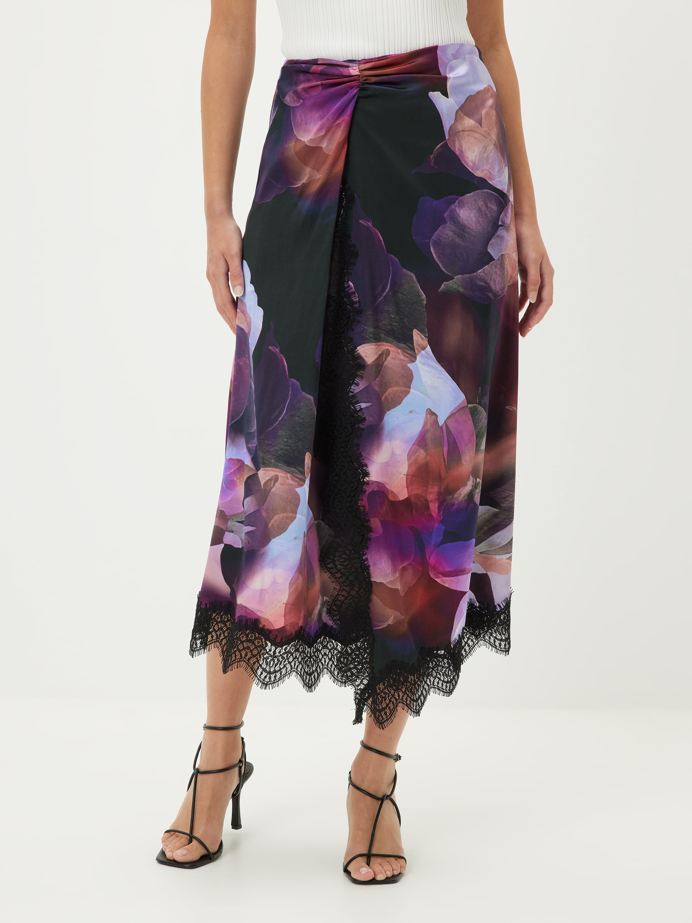 Opal Abstract Lace Skirt